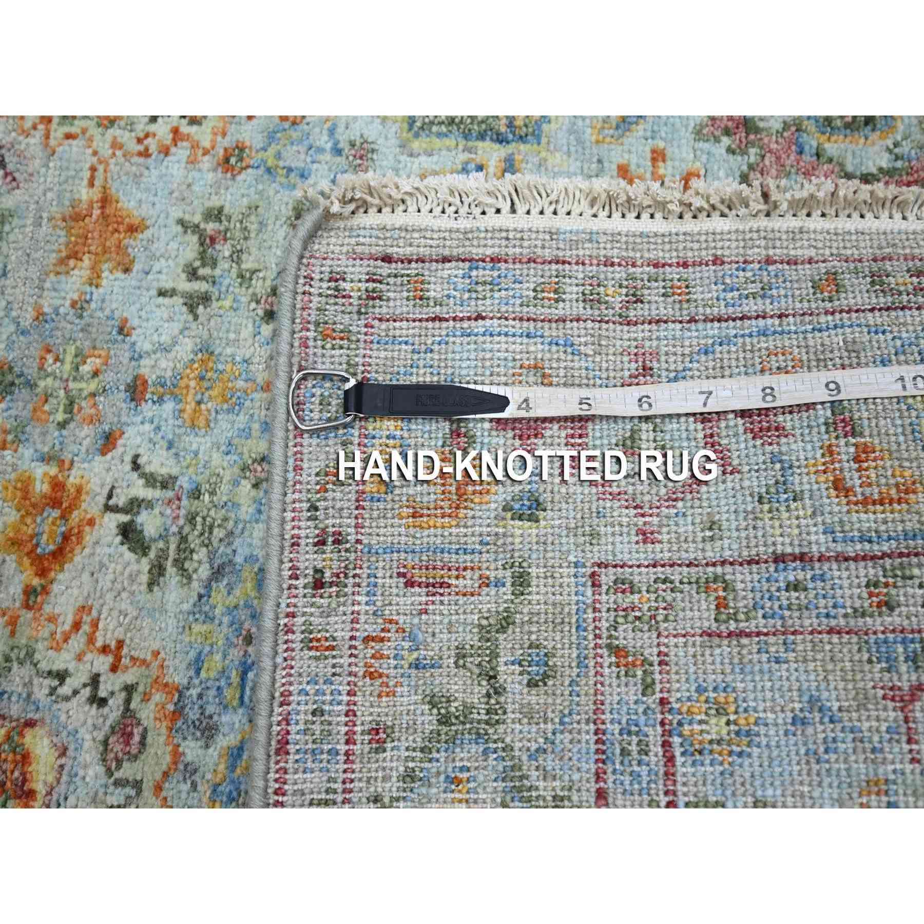 Oushak-And-Peshawar-Hand-Knotted-Rug-379035