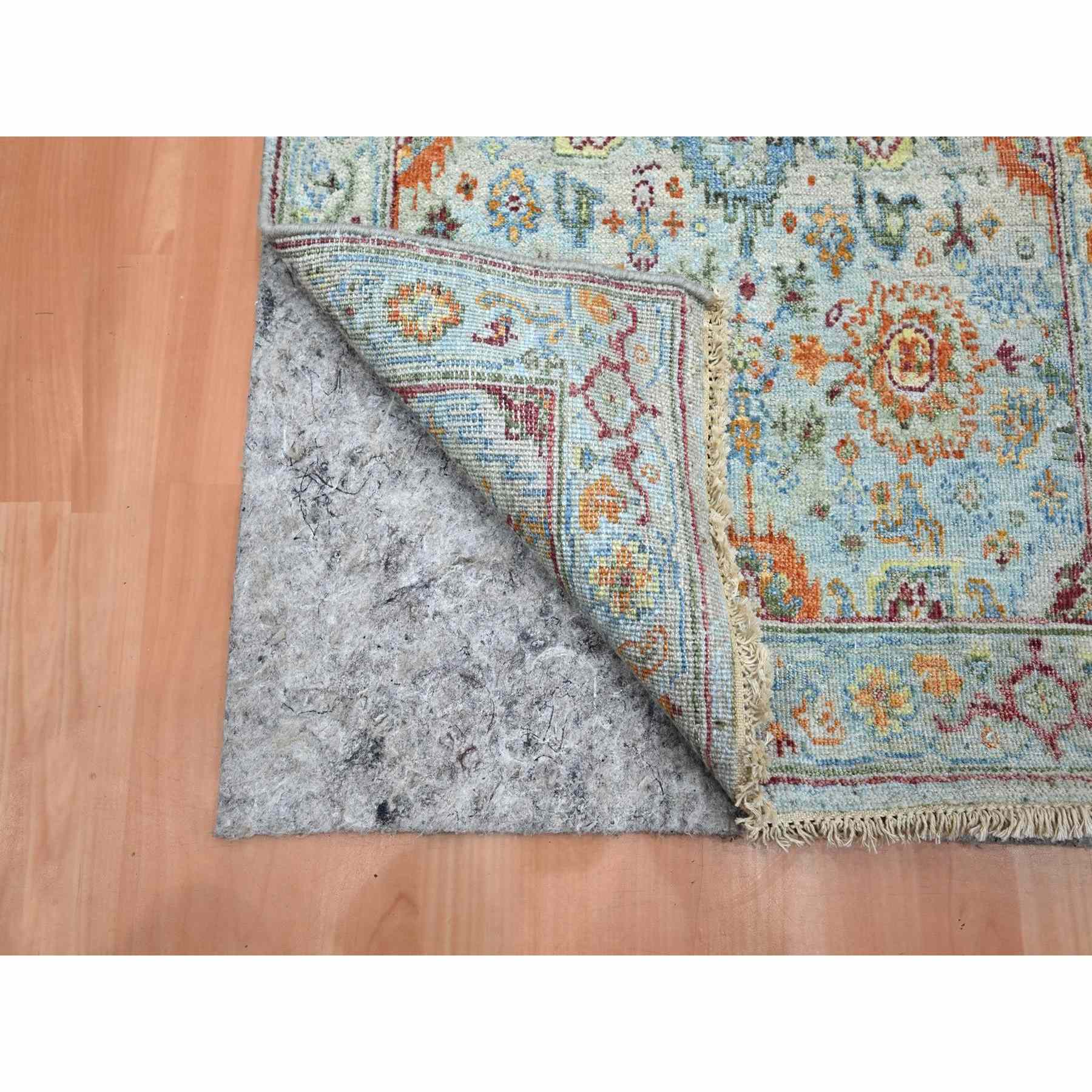 Oushak-And-Peshawar-Hand-Knotted-Rug-379040