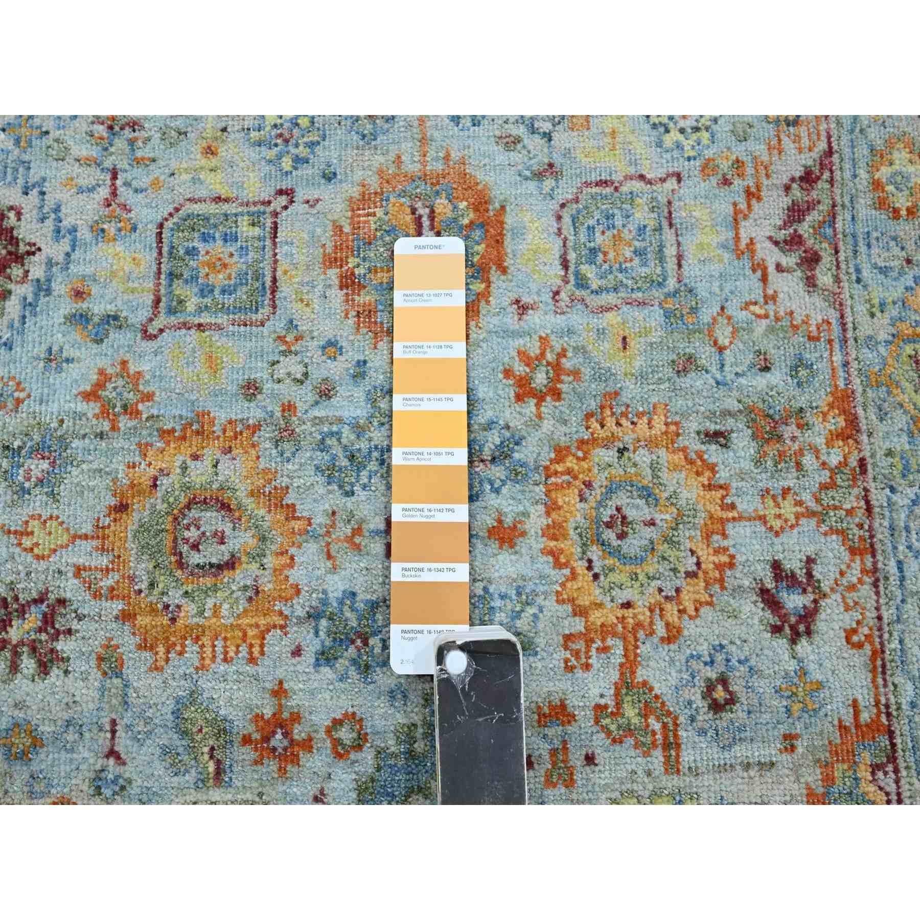 Oushak-And-Peshawar-Hand-Knotted-Rug-379040