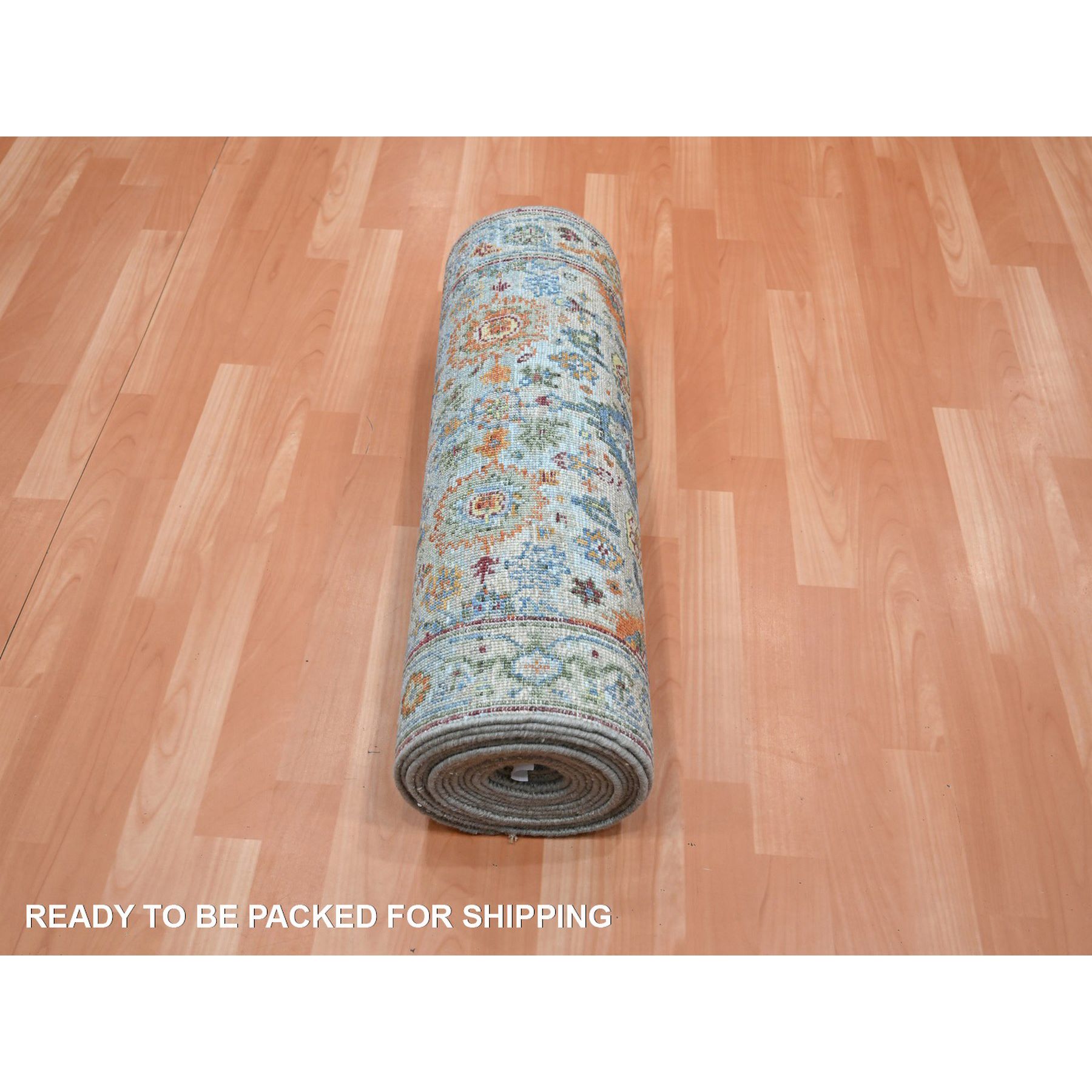 Oushak-And-Peshawar-Hand-Knotted-Rug-379040