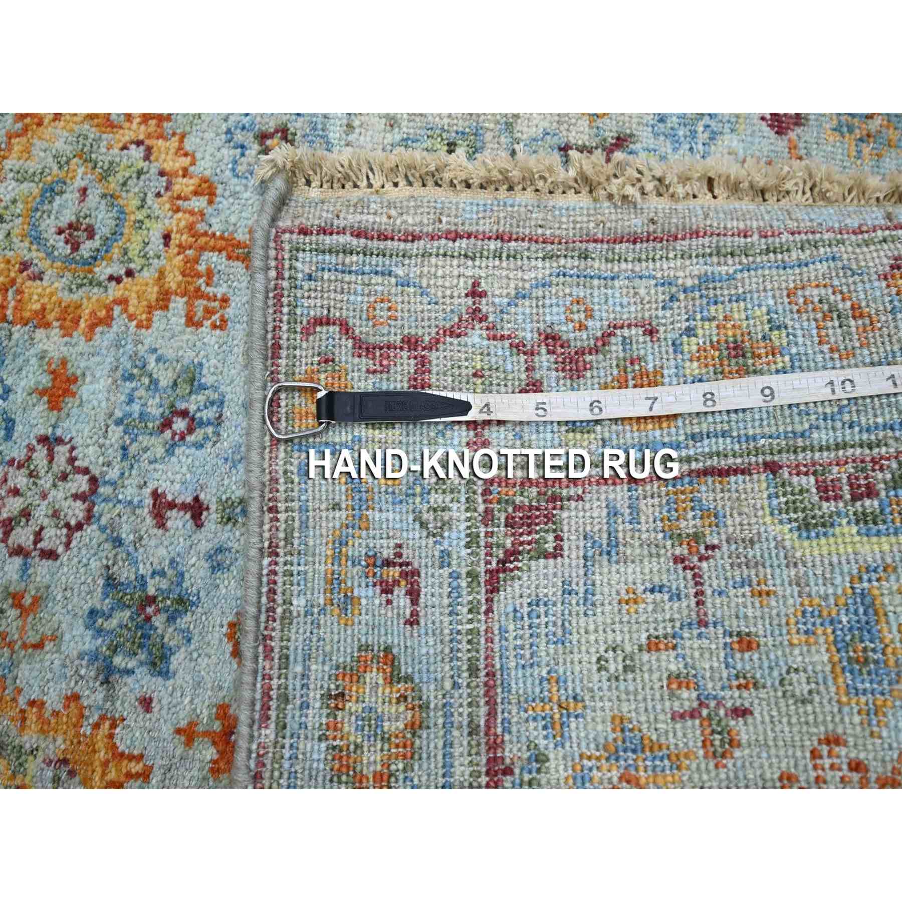 Oushak-And-Peshawar-Hand-Knotted-Rug-379040