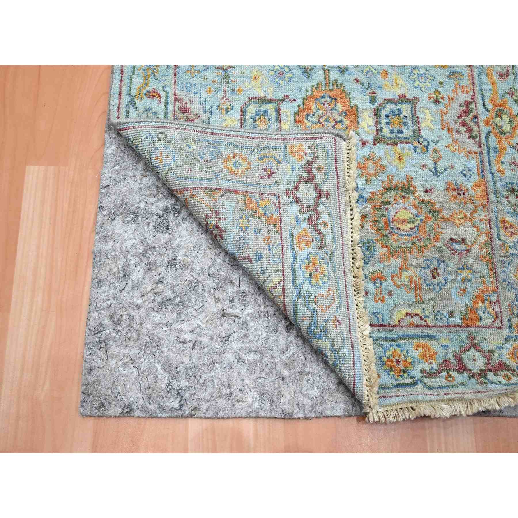 Oushak-And-Peshawar-Hand-Knotted-Rug-379045