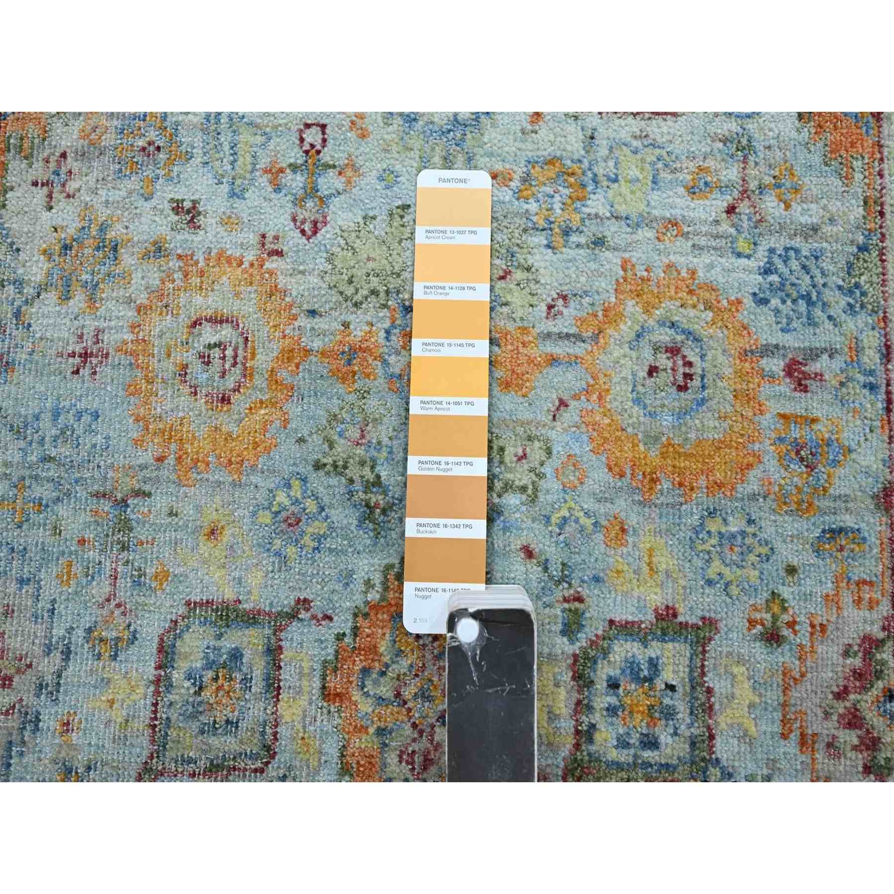 Oushak-And-Peshawar-Hand-Knotted-Rug-379045