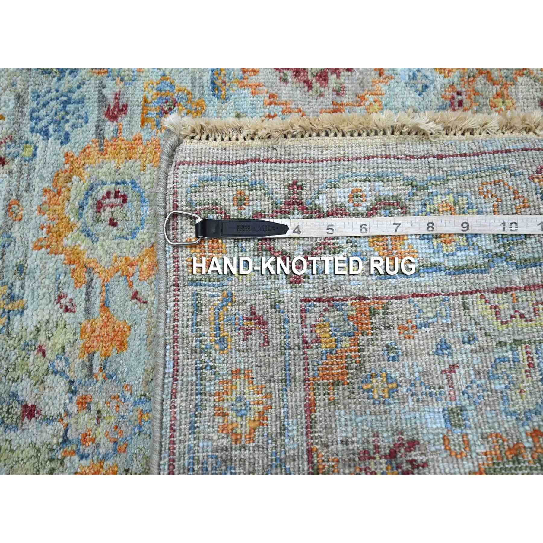 Oushak-And-Peshawar-Hand-Knotted-Rug-379045