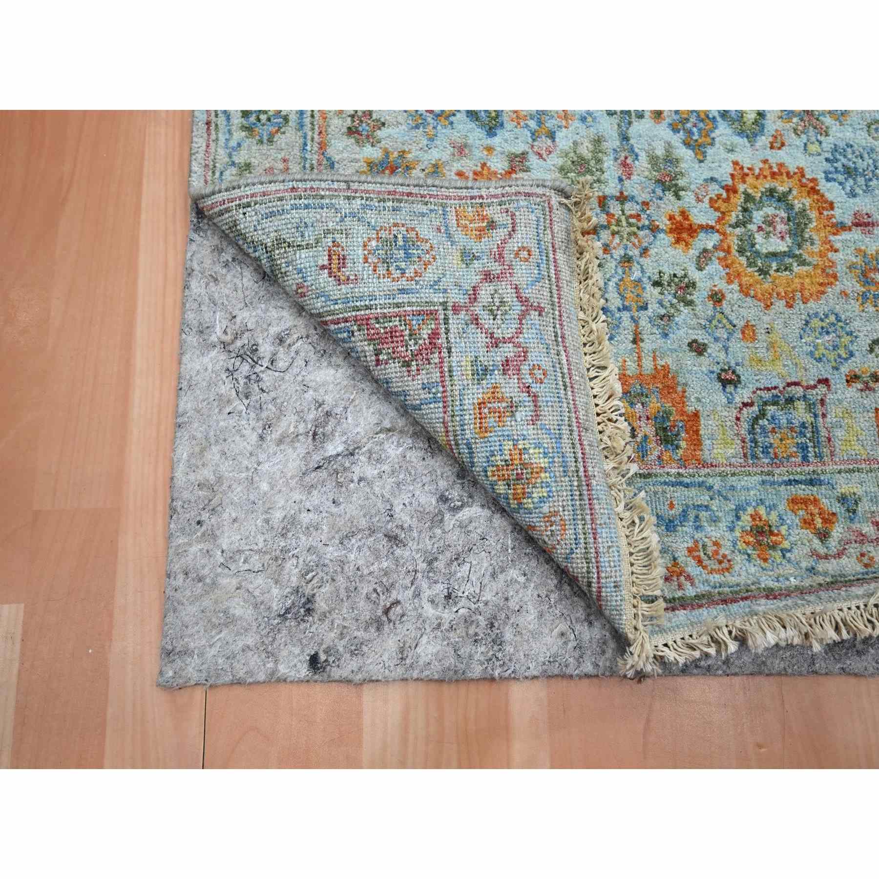 Oushak-And-Peshawar-Hand-Knotted-Rug-379050