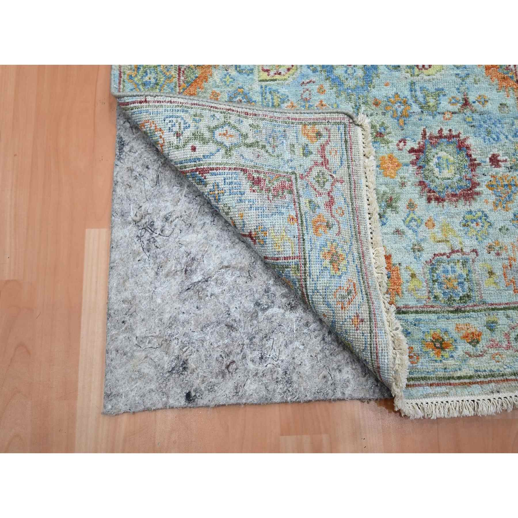 Oushak-And-Peshawar-Hand-Knotted-Rug-379055