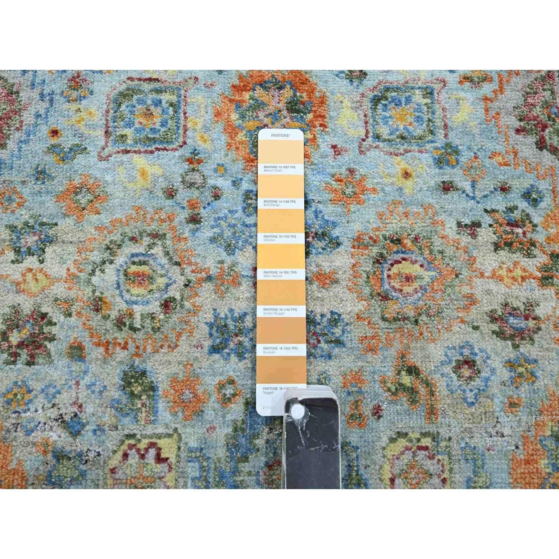 Oushak-And-Peshawar-Hand-Knotted-Rug-379055