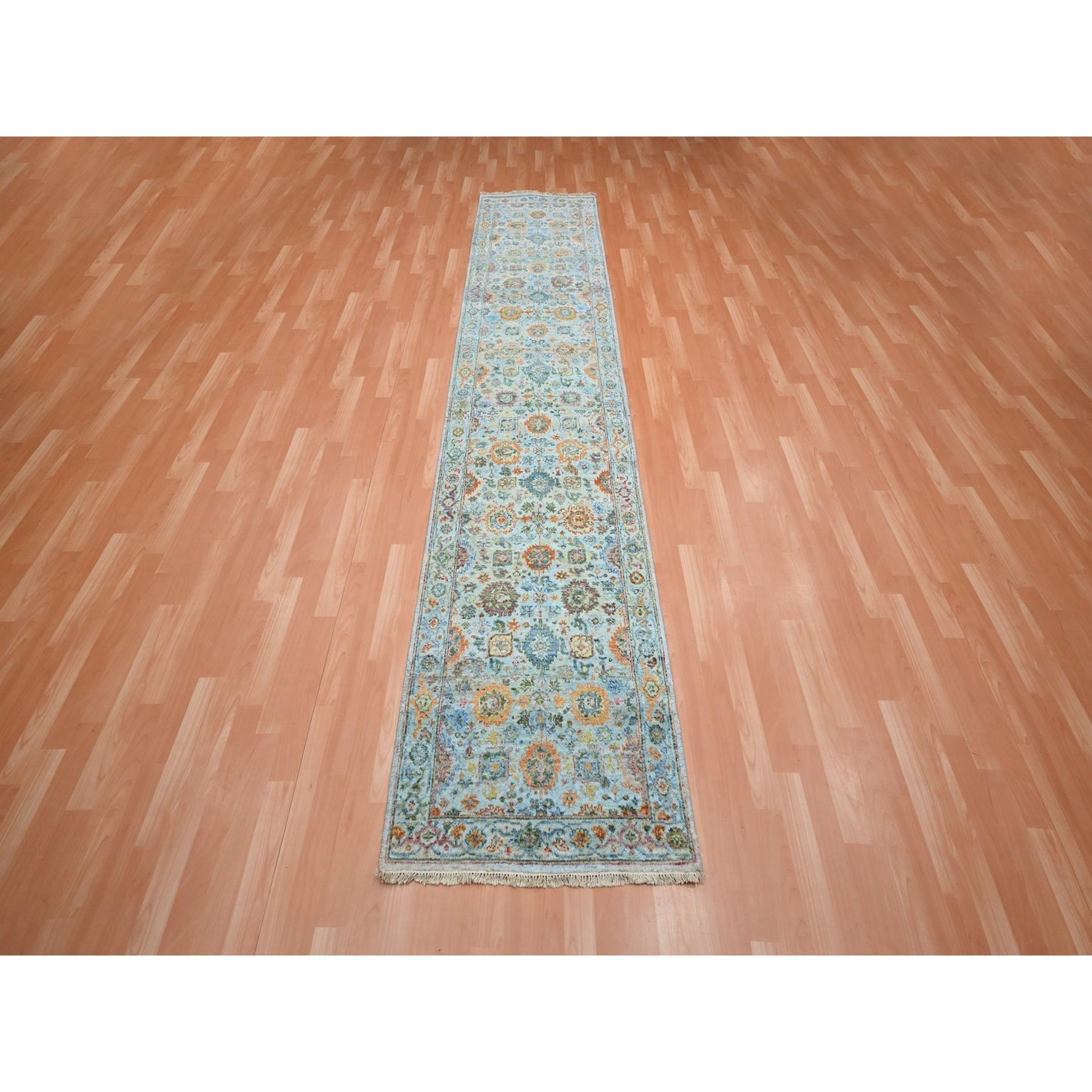 Oushak-And-Peshawar-Hand-Knotted-Rug-379060