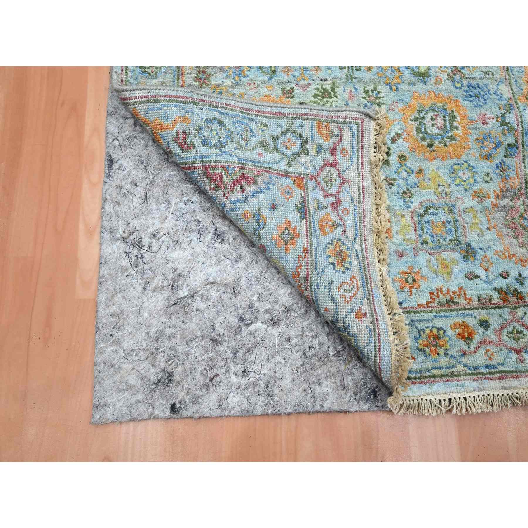 Oushak-And-Peshawar-Hand-Knotted-Rug-379060