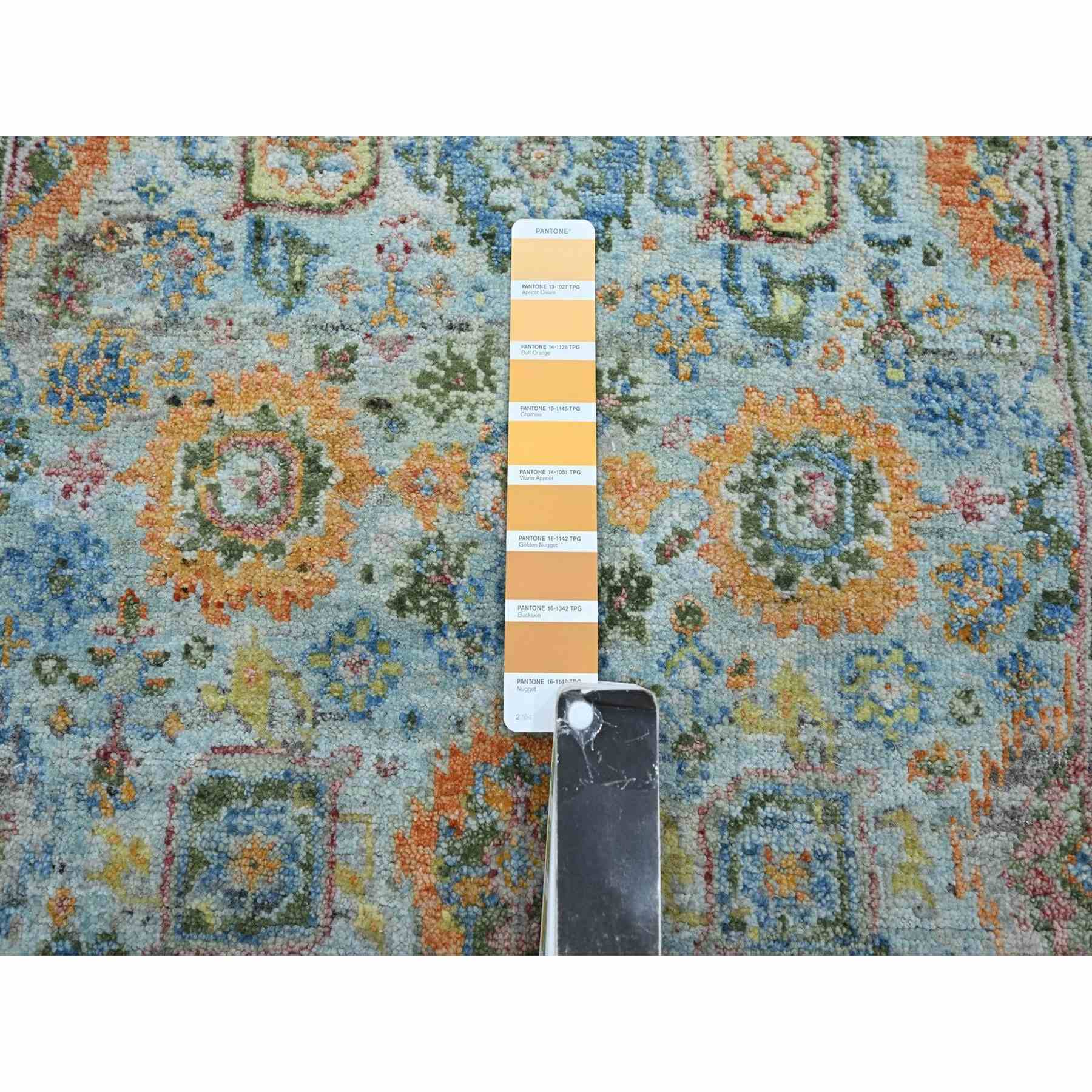 Oushak-And-Peshawar-Hand-Knotted-Rug-379060