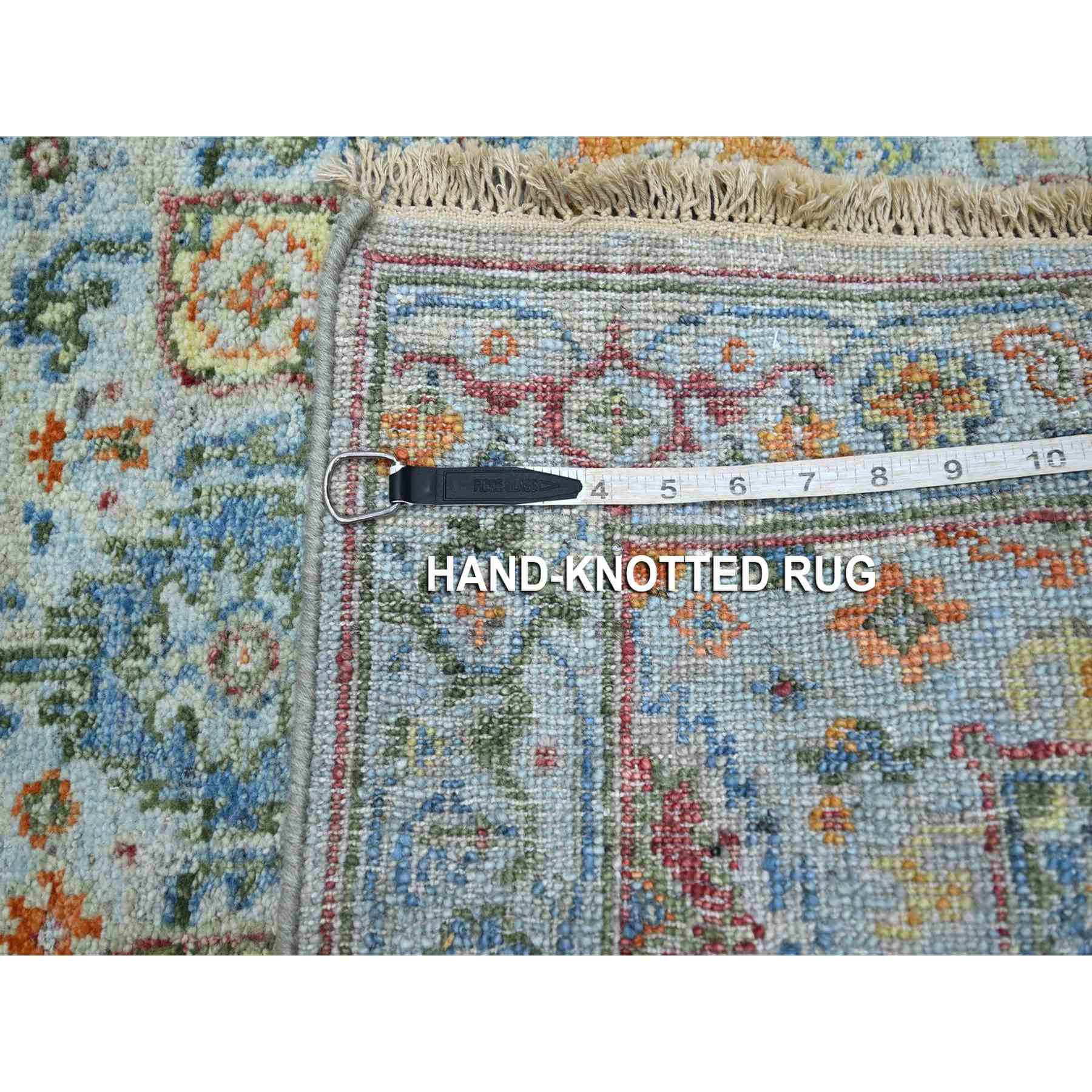 Oushak-And-Peshawar-Hand-Knotted-Rug-379060