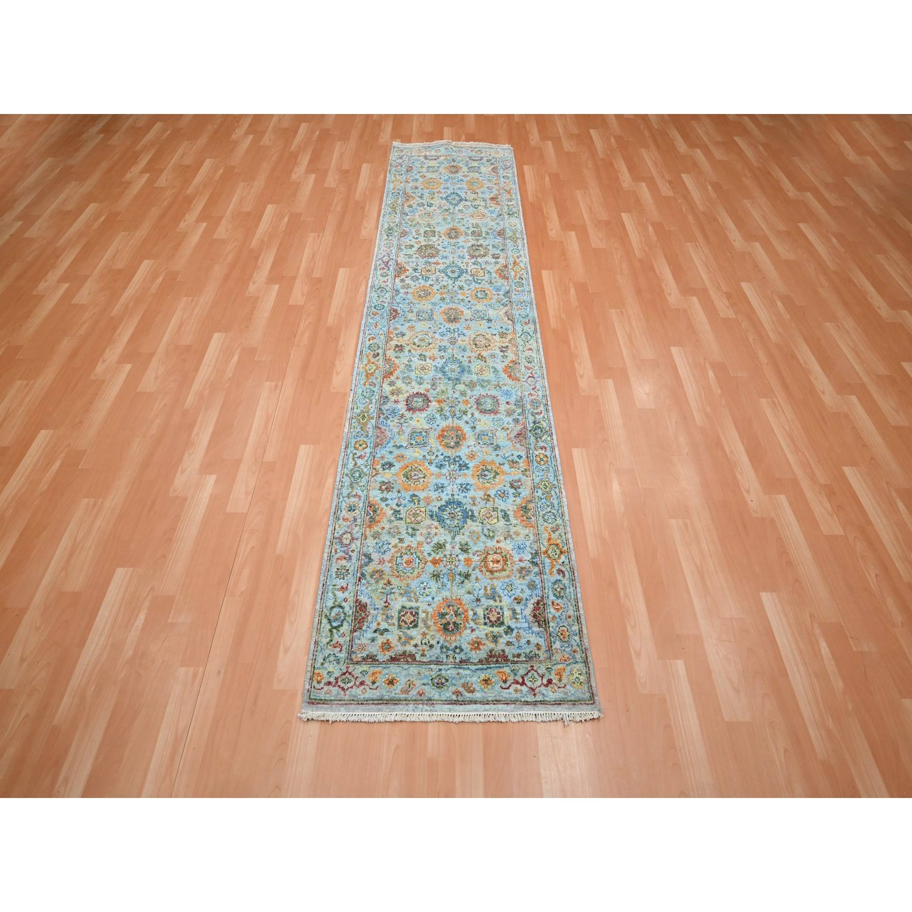 Oushak-And-Peshawar-Hand-Knotted-Rug-379065