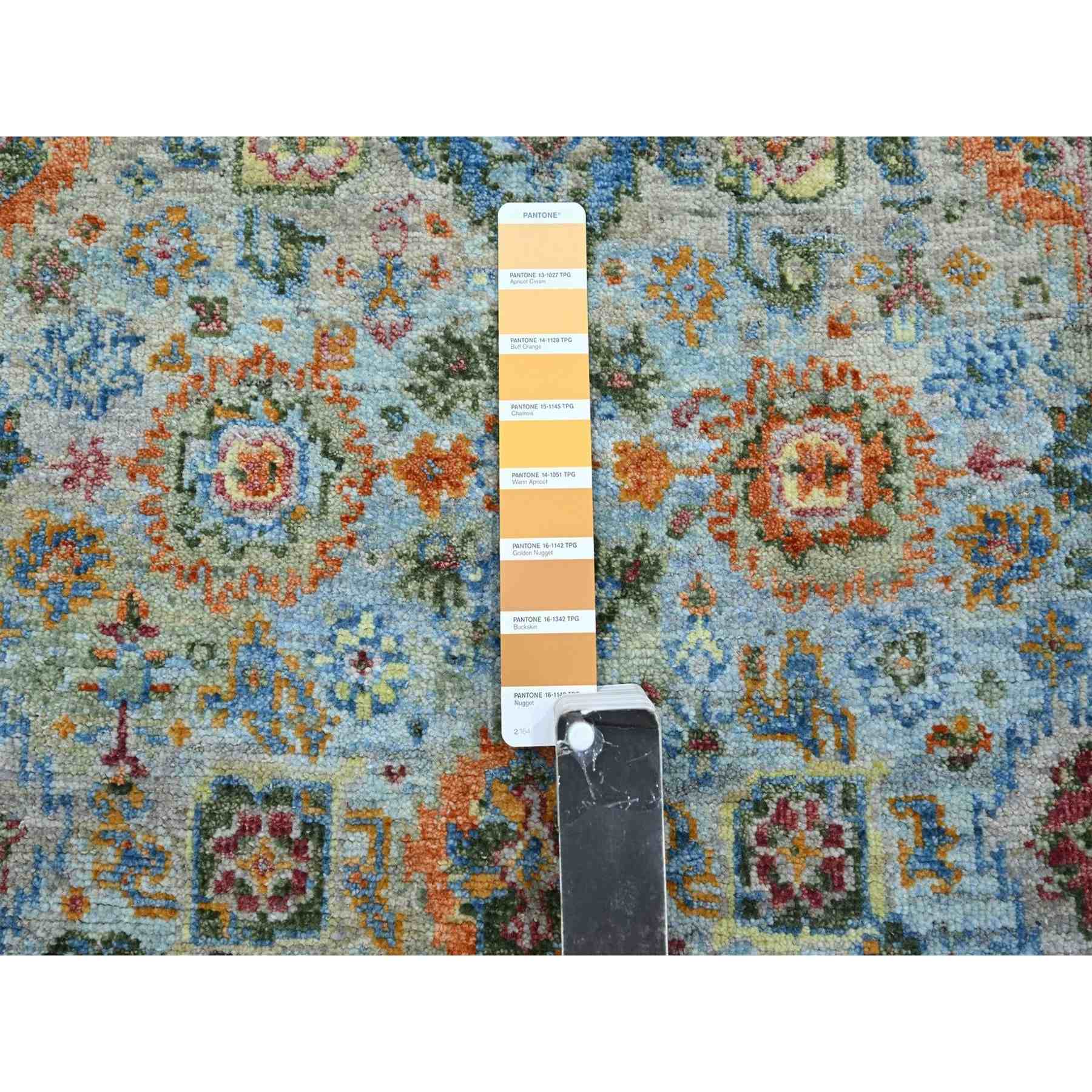 Oushak-And-Peshawar-Hand-Knotted-Rug-379065