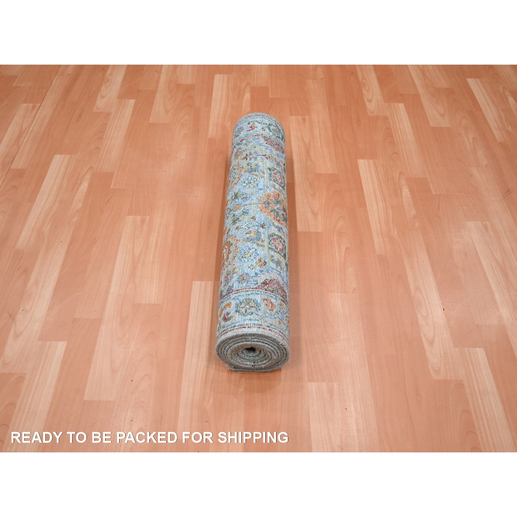 Oushak-And-Peshawar-Hand-Knotted-Rug-379065