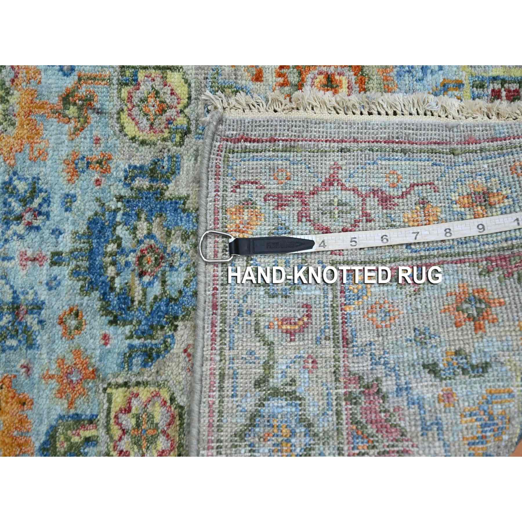 Oushak-And-Peshawar-Hand-Knotted-Rug-379065
