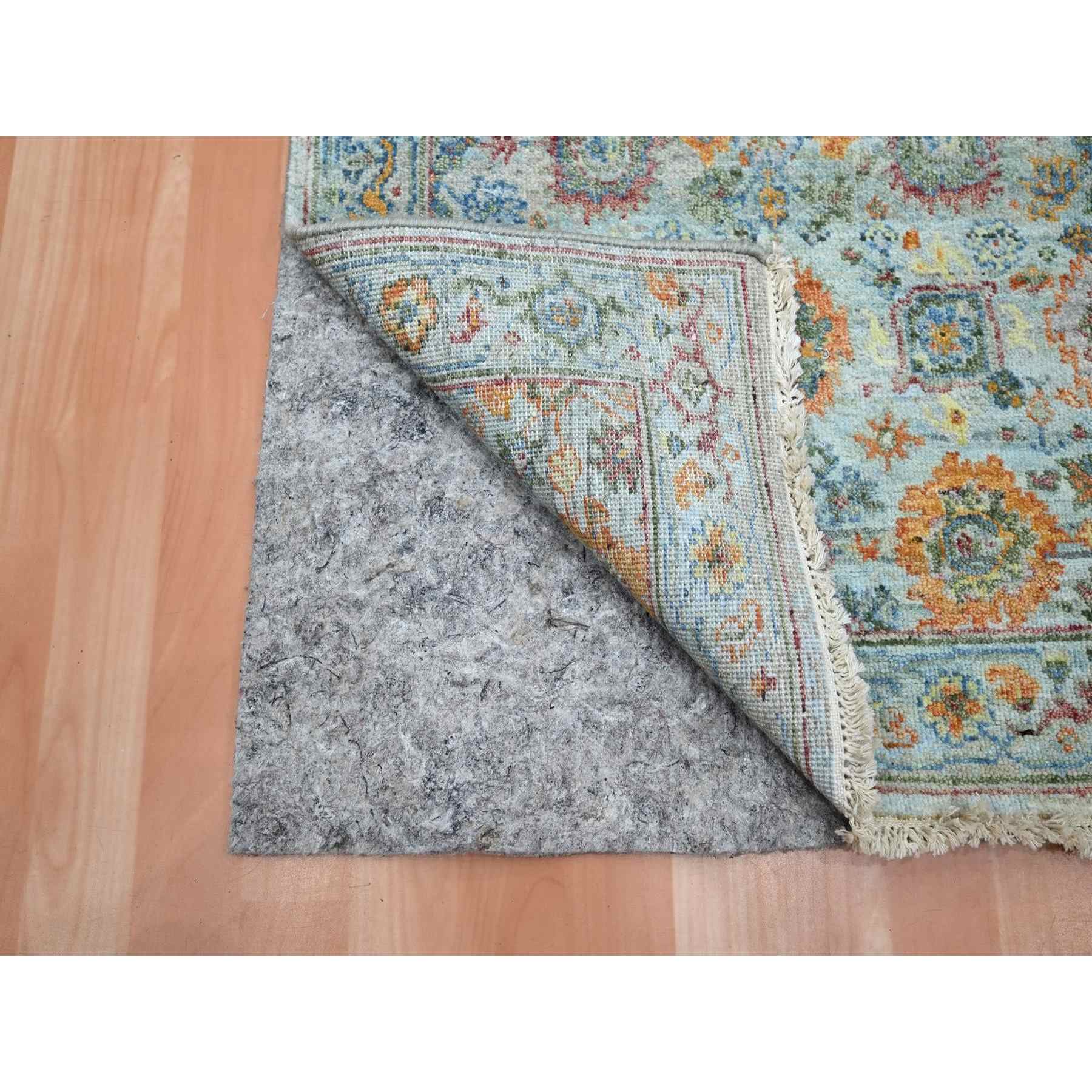 Oushak-And-Peshawar-Hand-Knotted-Rug-379070