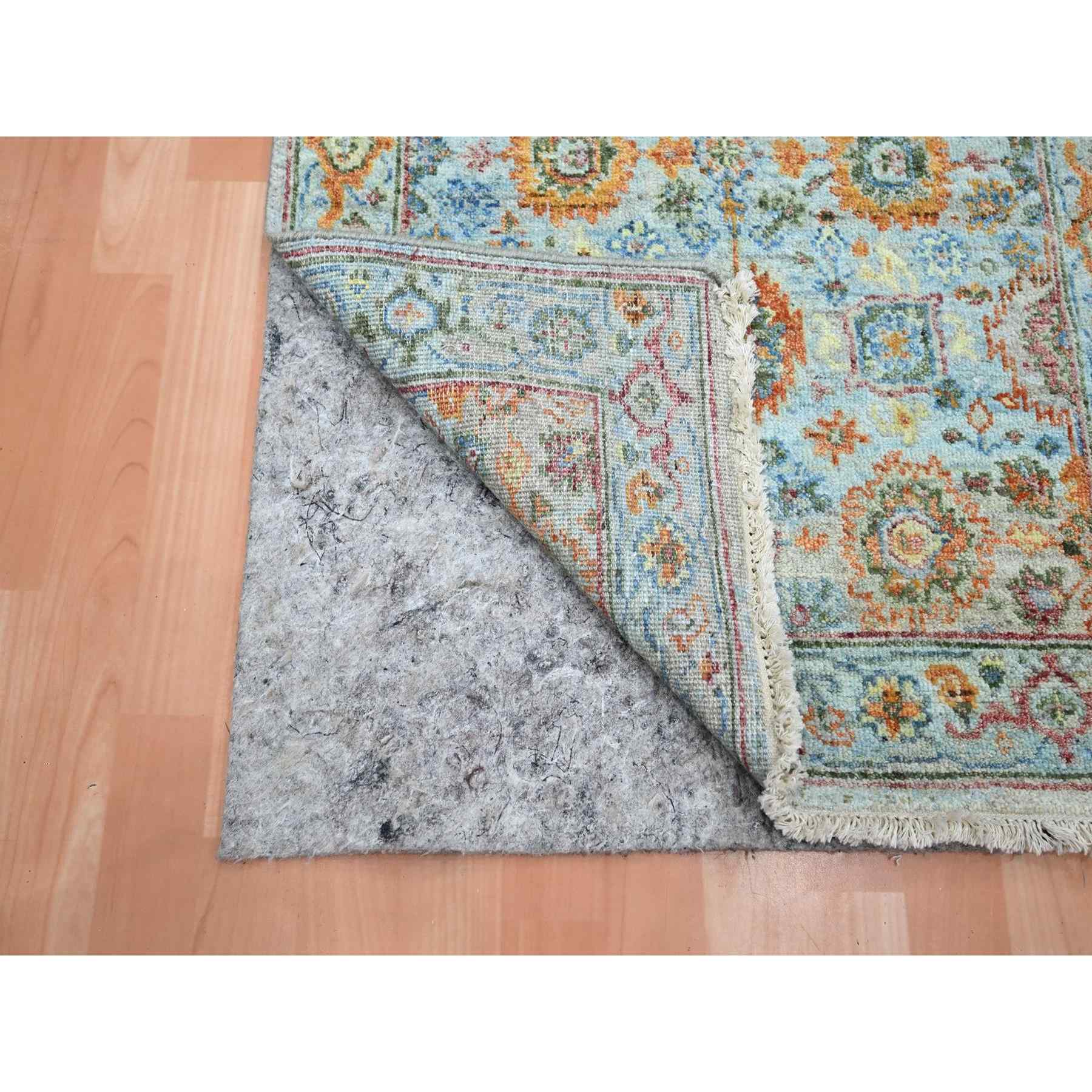 Oushak-And-Peshawar-Hand-Knotted-Rug-379075