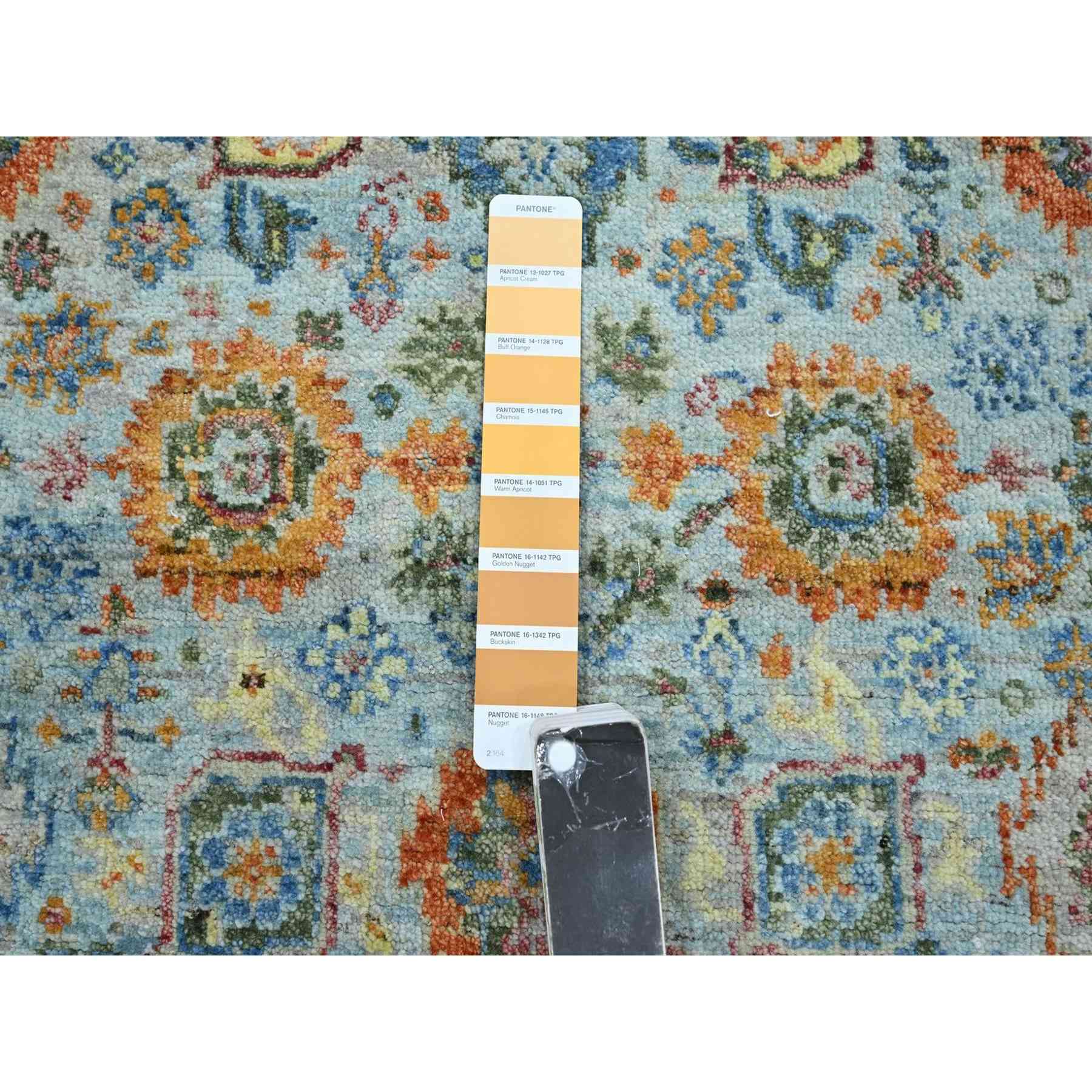 Oushak-And-Peshawar-Hand-Knotted-Rug-379075