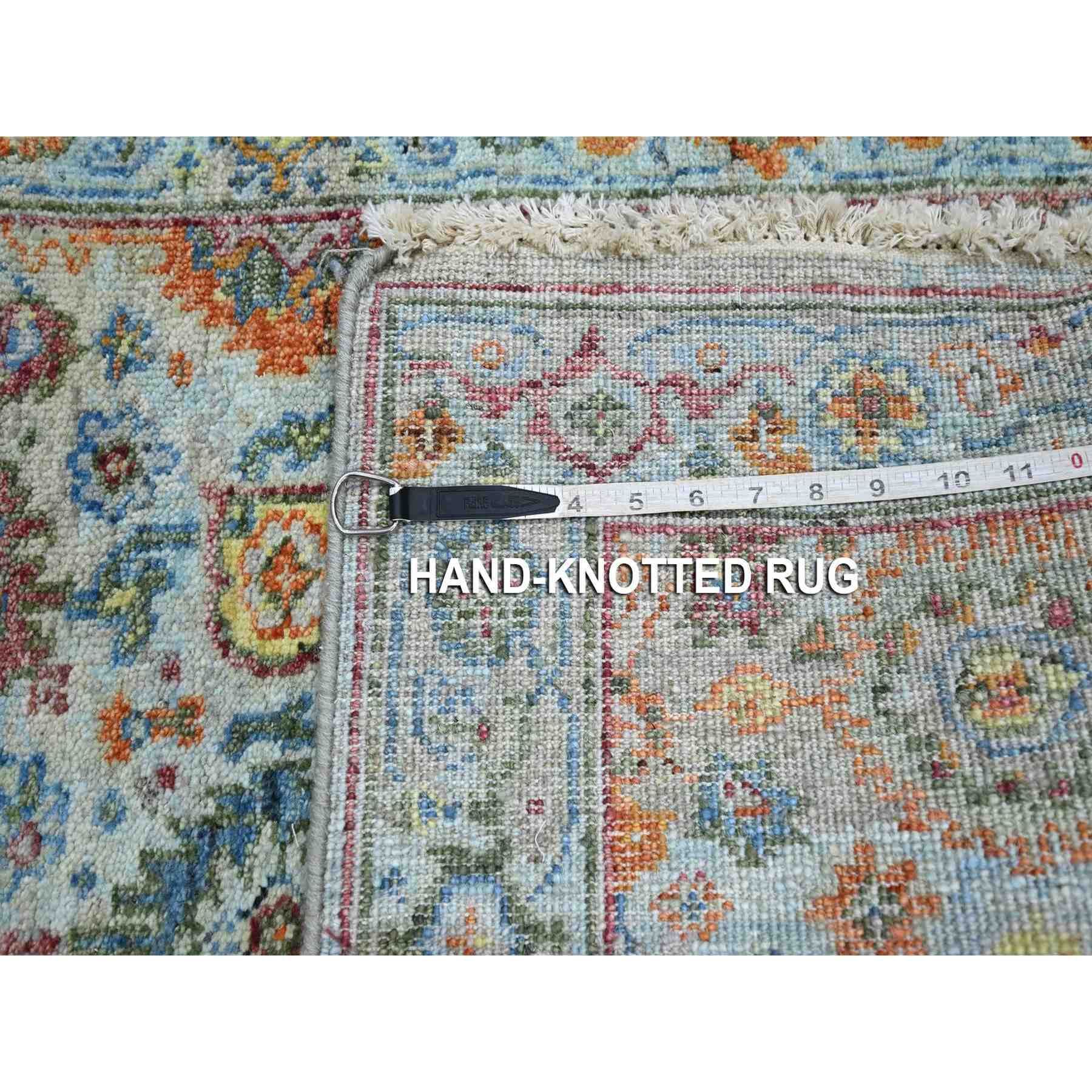 Oushak-And-Peshawar-Hand-Knotted-Rug-379075