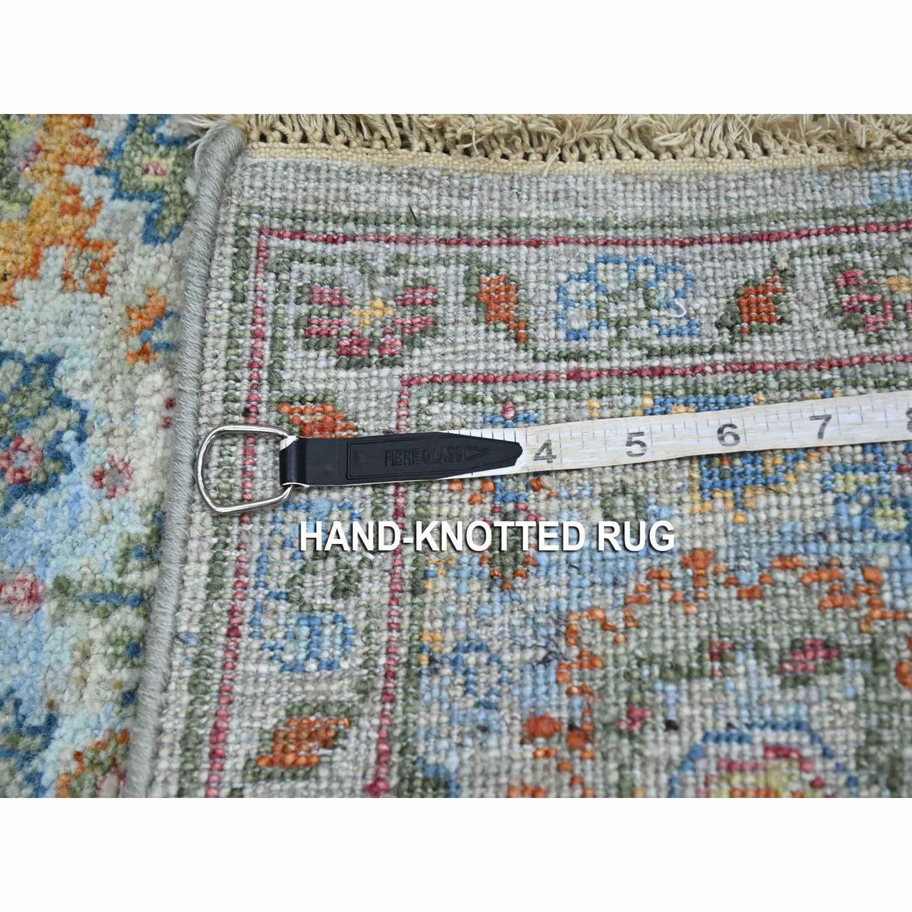 Oushak-And-Peshawar-Hand-Knotted-Rug-379090
