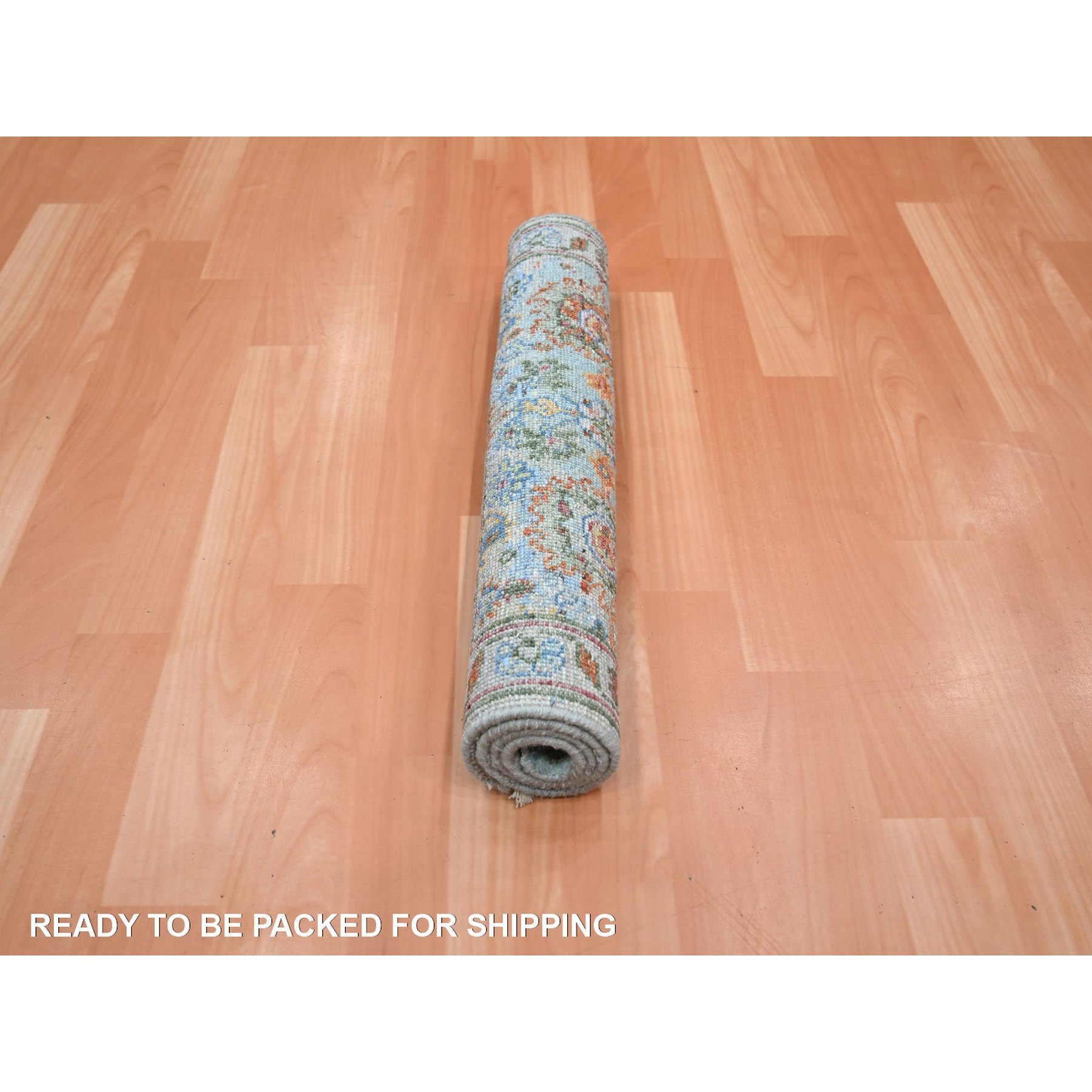 Oushak-And-Peshawar-Hand-Knotted-Rug-379090