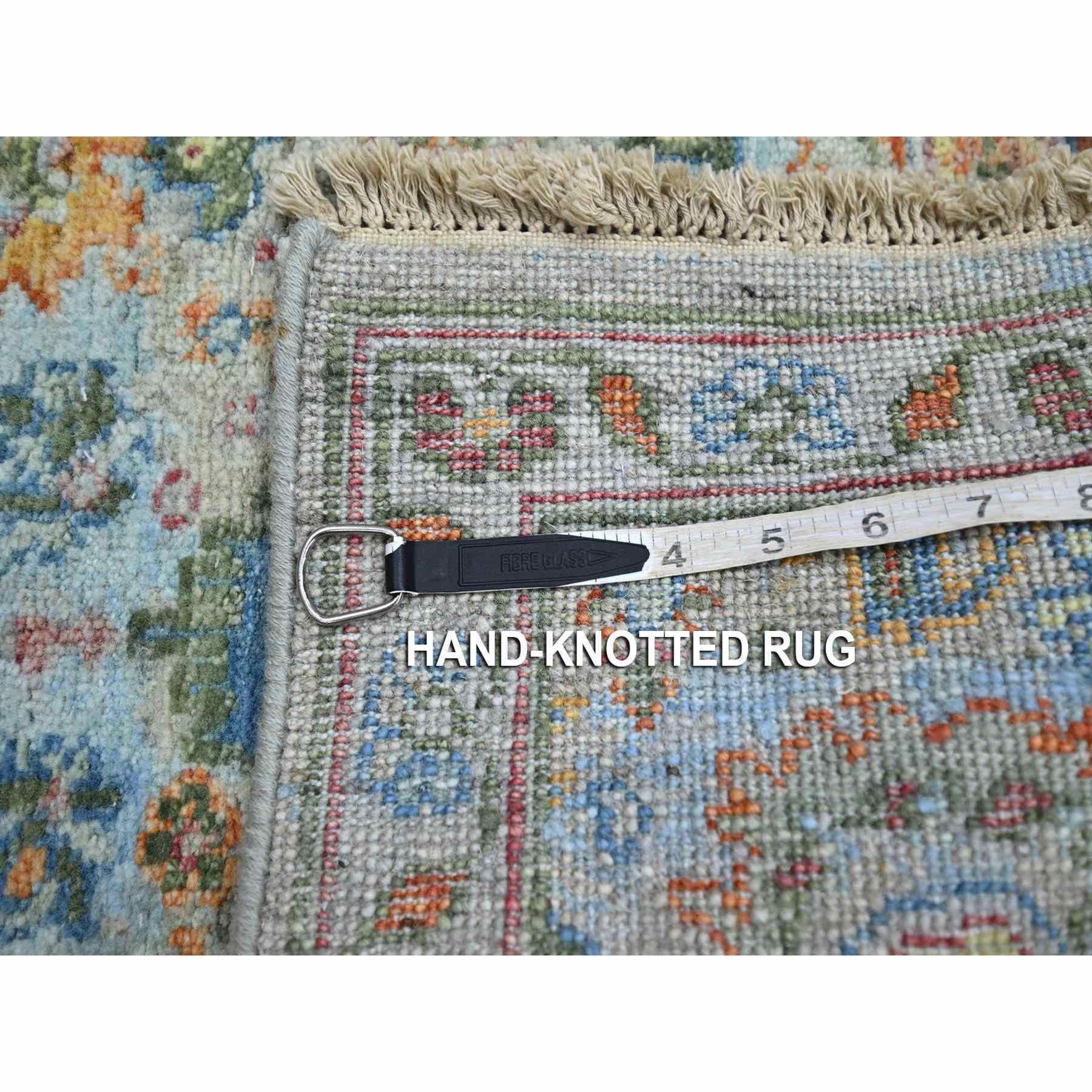 Oushak-And-Peshawar-Hand-Knotted-Rug-379095