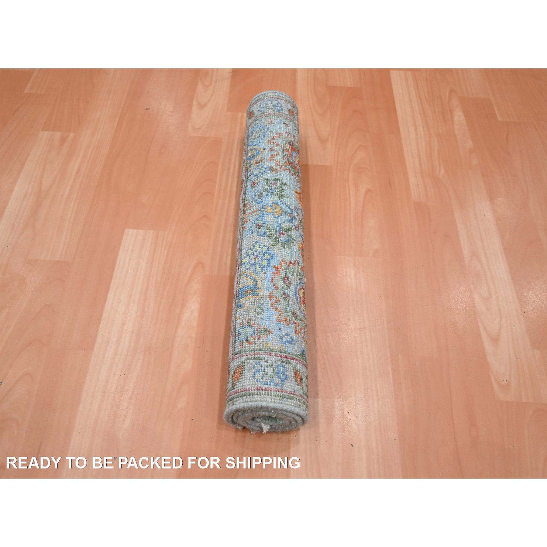 Oushak-And-Peshawar-Hand-Knotted-Rug-379095