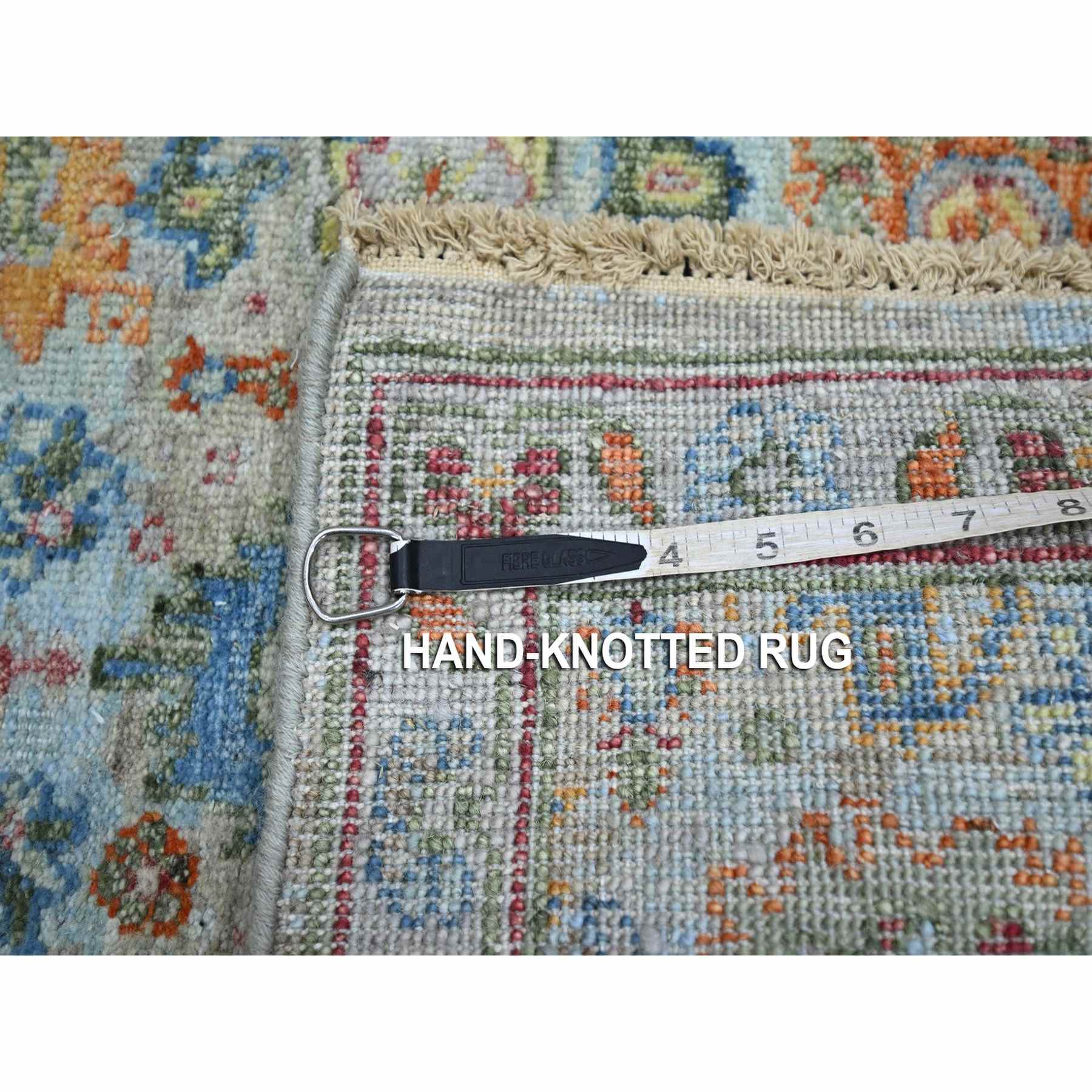 Oushak-And-Peshawar-Hand-Knotted-Rug-379105