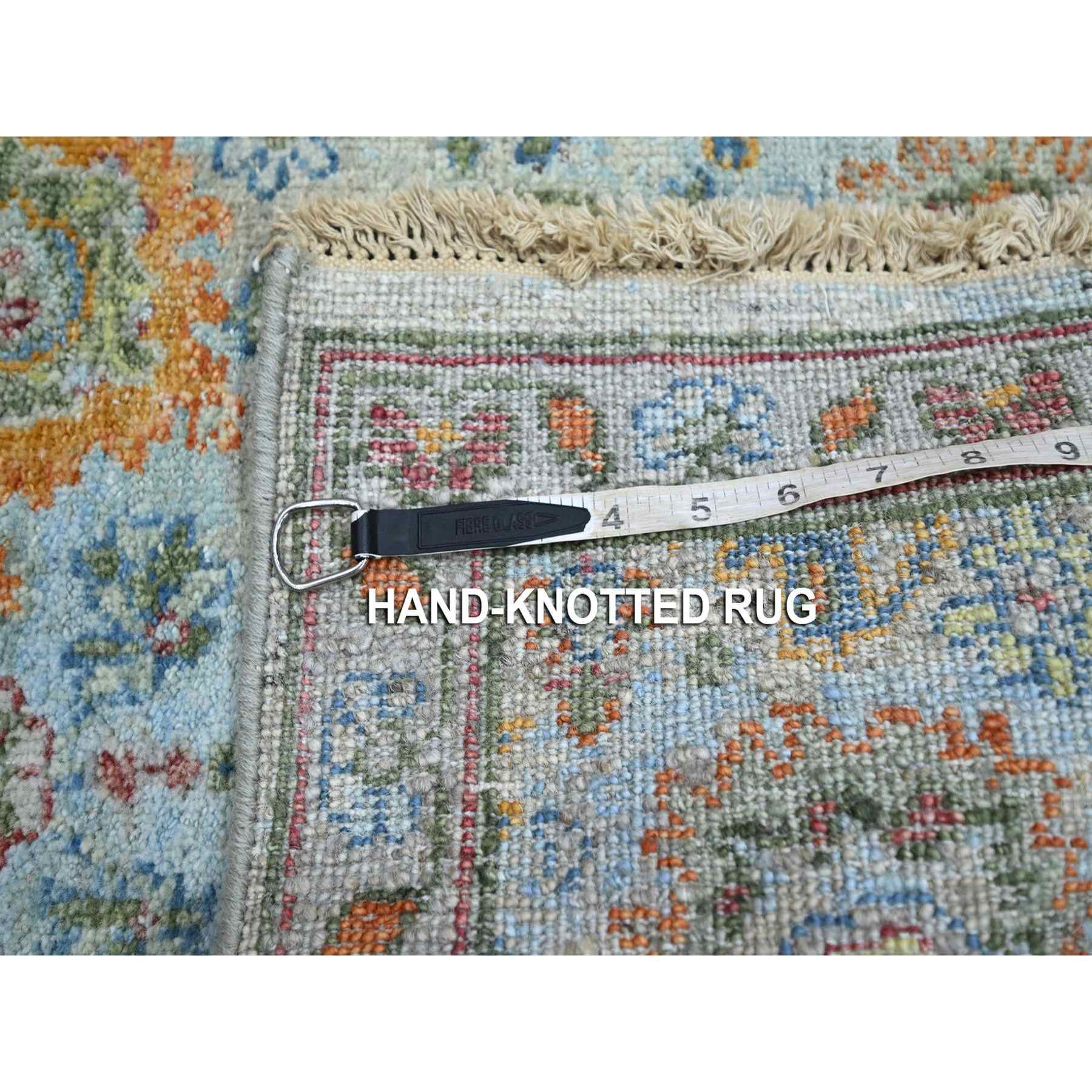 Oushak-And-Peshawar-Hand-Knotted-Rug-379110