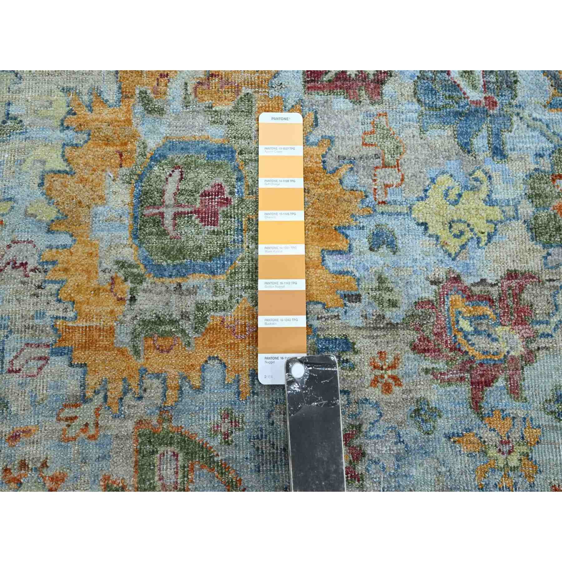 Oushak-And-Peshawar-Hand-Knotted-Rug-379115