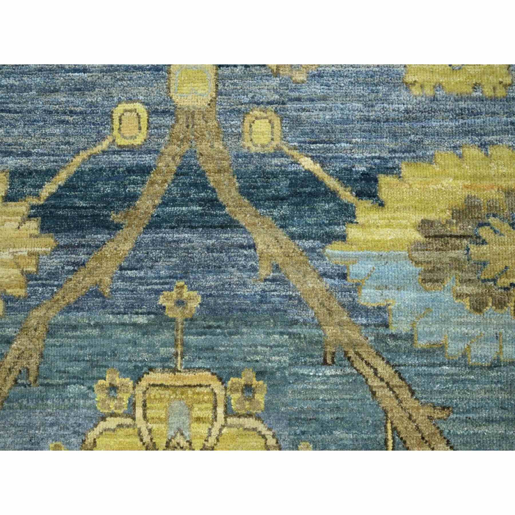 Oushak-And-Peshawar-Hand-Knotted-Rug-379325