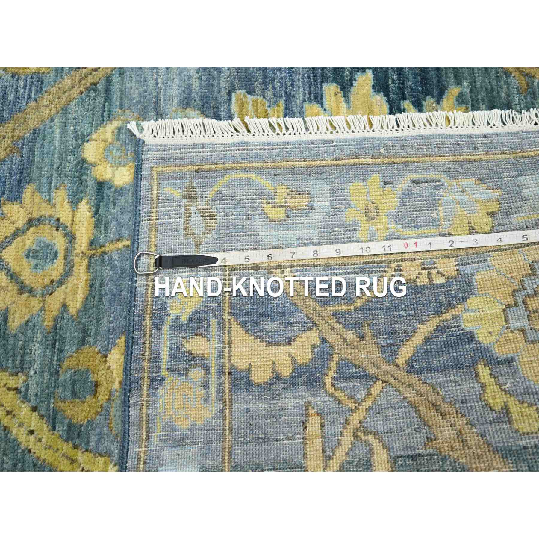 Oushak-And-Peshawar-Hand-Knotted-Rug-379325