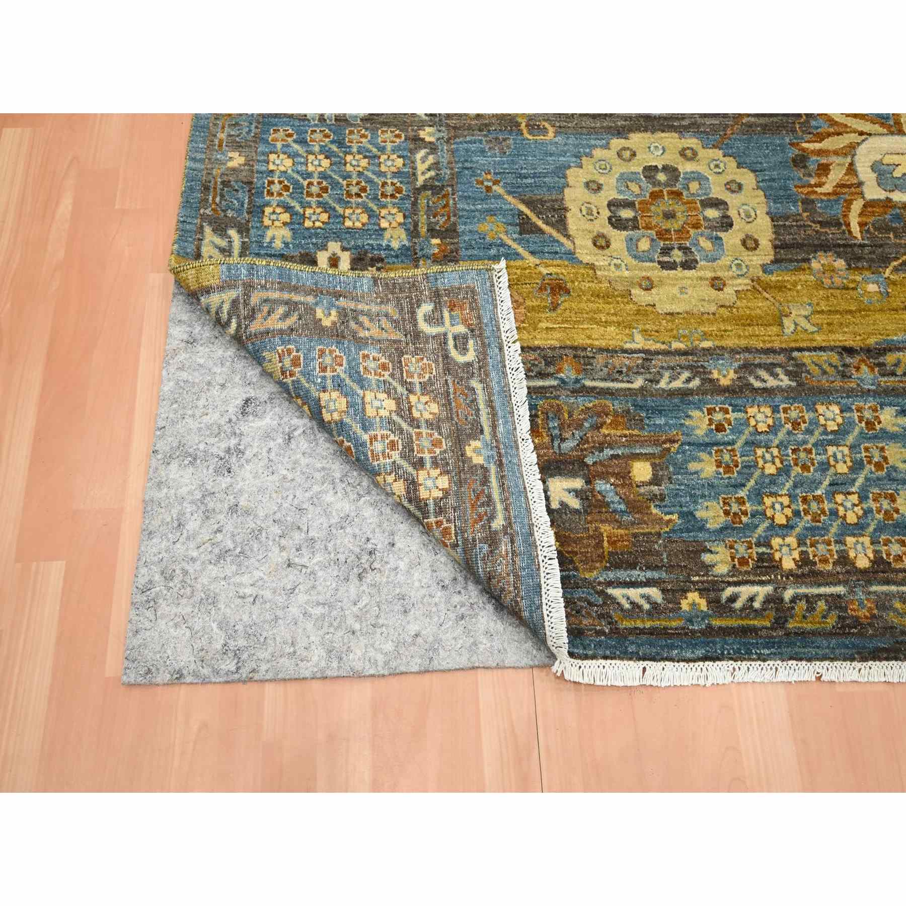 Oushak-And-Peshawar-Hand-Knotted-Rug-379340