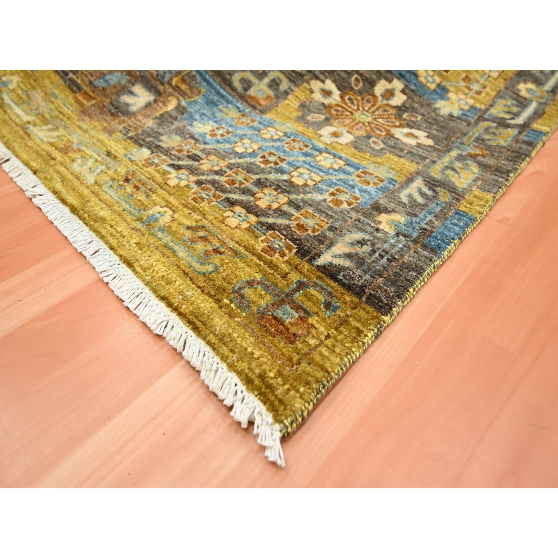 Oushak-And-Peshawar-Hand-Knotted-Rug-379340