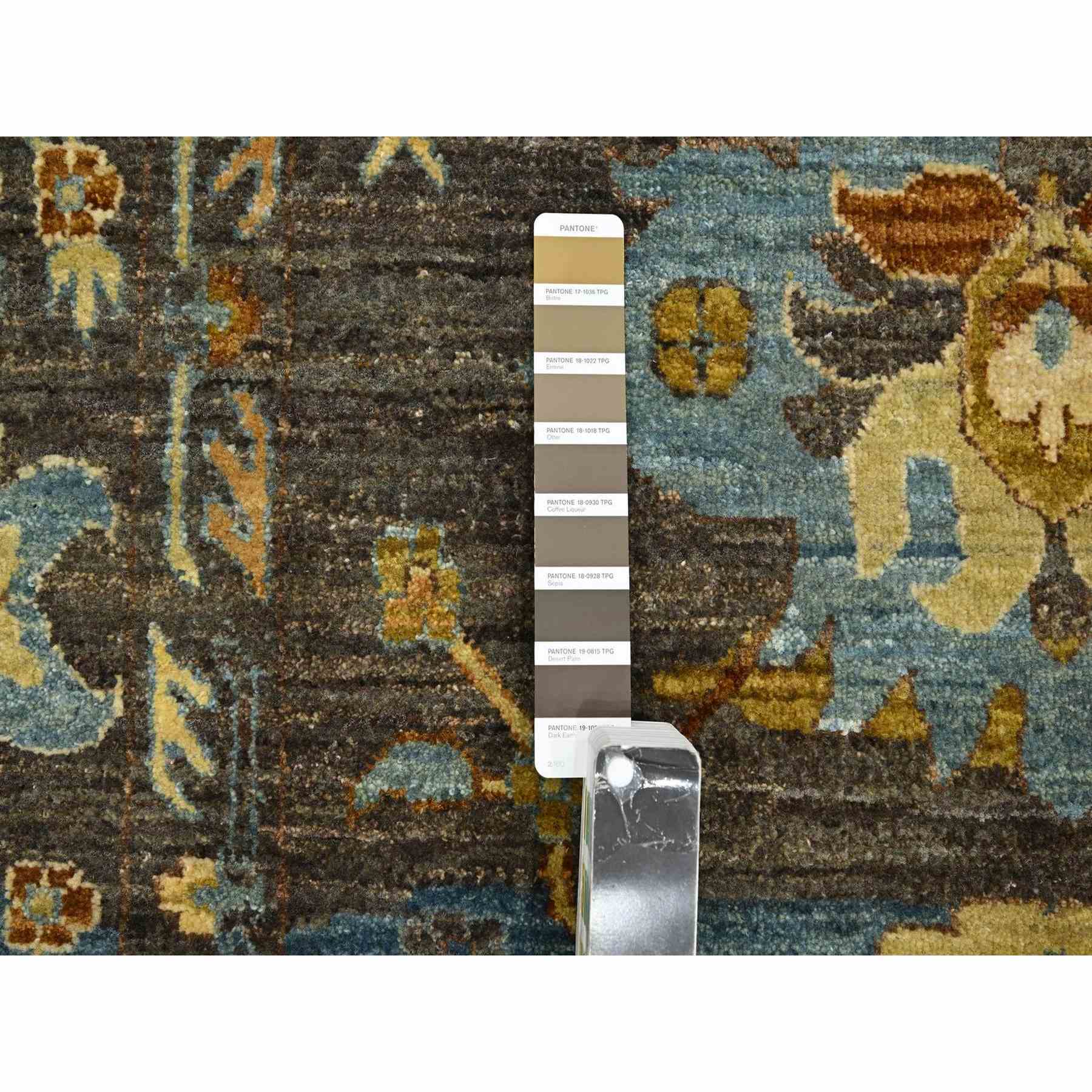 Oushak-And-Peshawar-Hand-Knotted-Rug-379340
