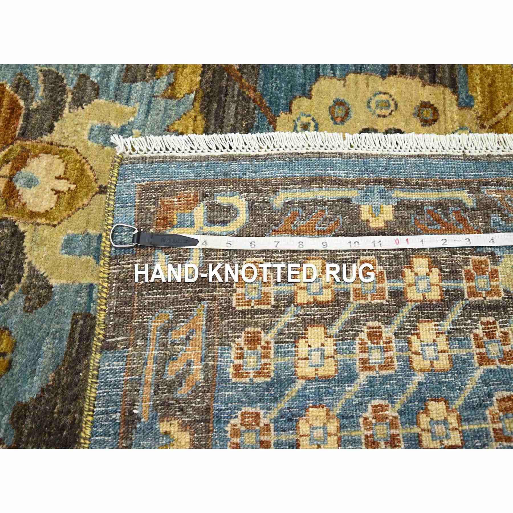 Oushak-And-Peshawar-Hand-Knotted-Rug-379340