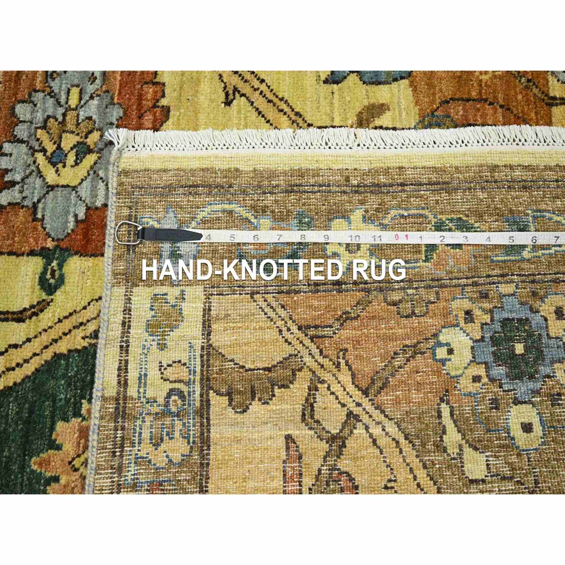 Oushak-And-Peshawar-Hand-Knotted-Rug-379345