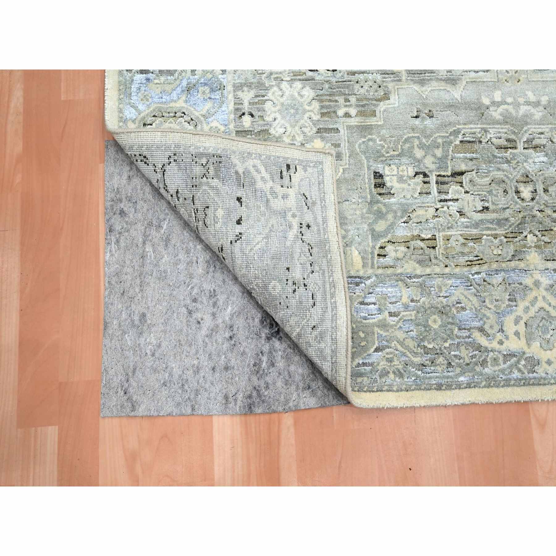 Oushak-And-Peshawar-Hand-Knotted-Rug-379530