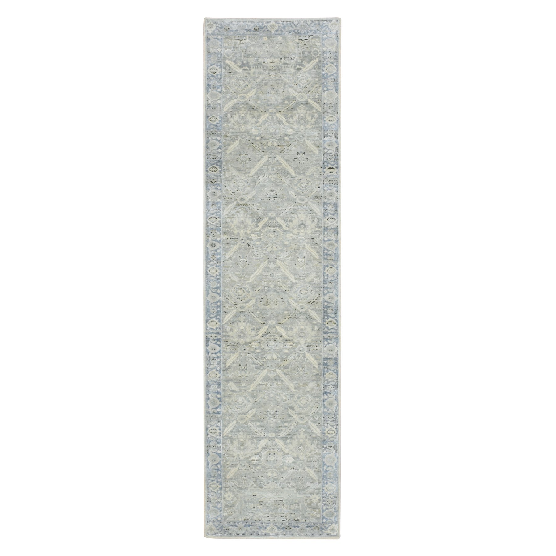 Oushak-And-Peshawar-Hand-Knotted-Rug-379535