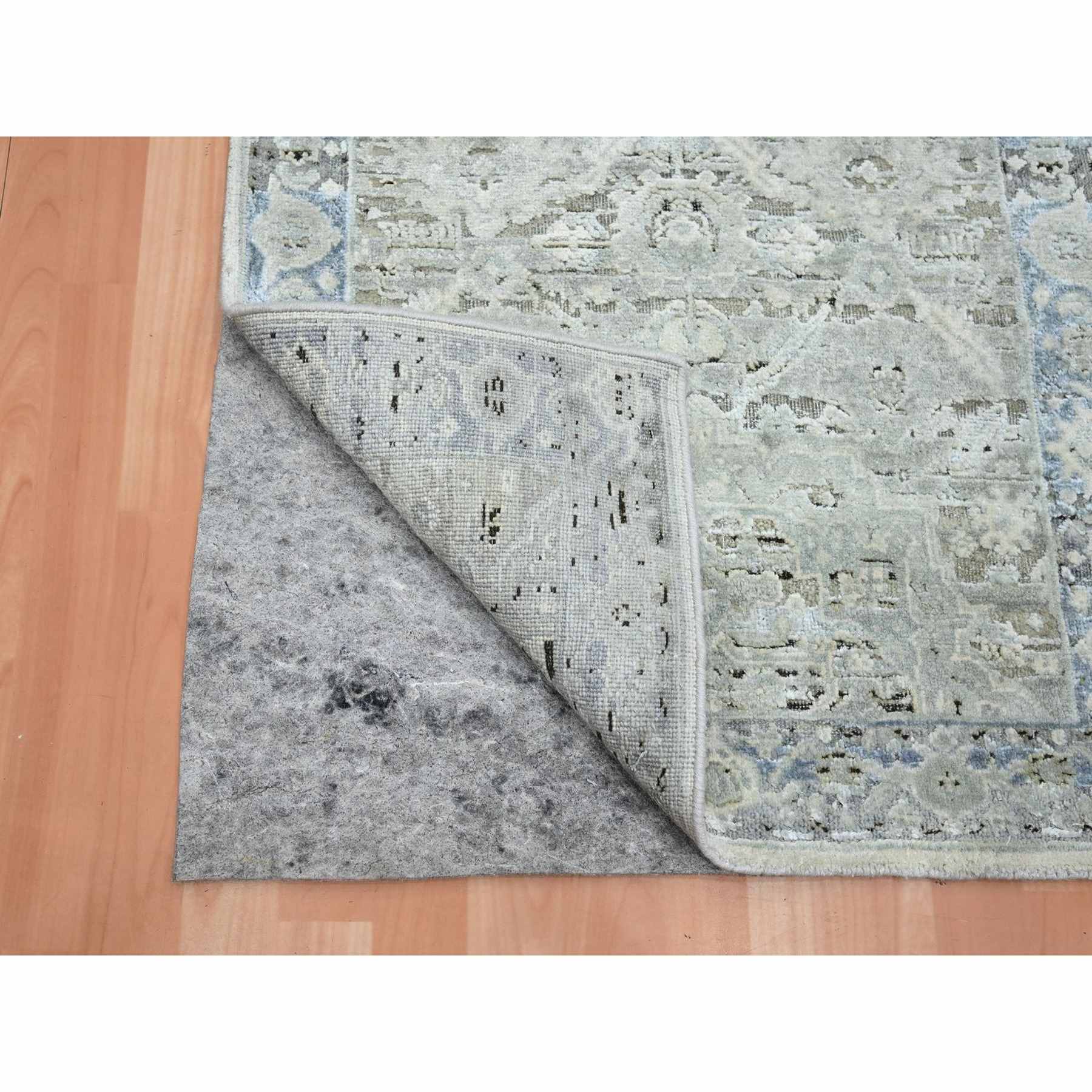 Oushak-And-Peshawar-Hand-Knotted-Rug-379535
