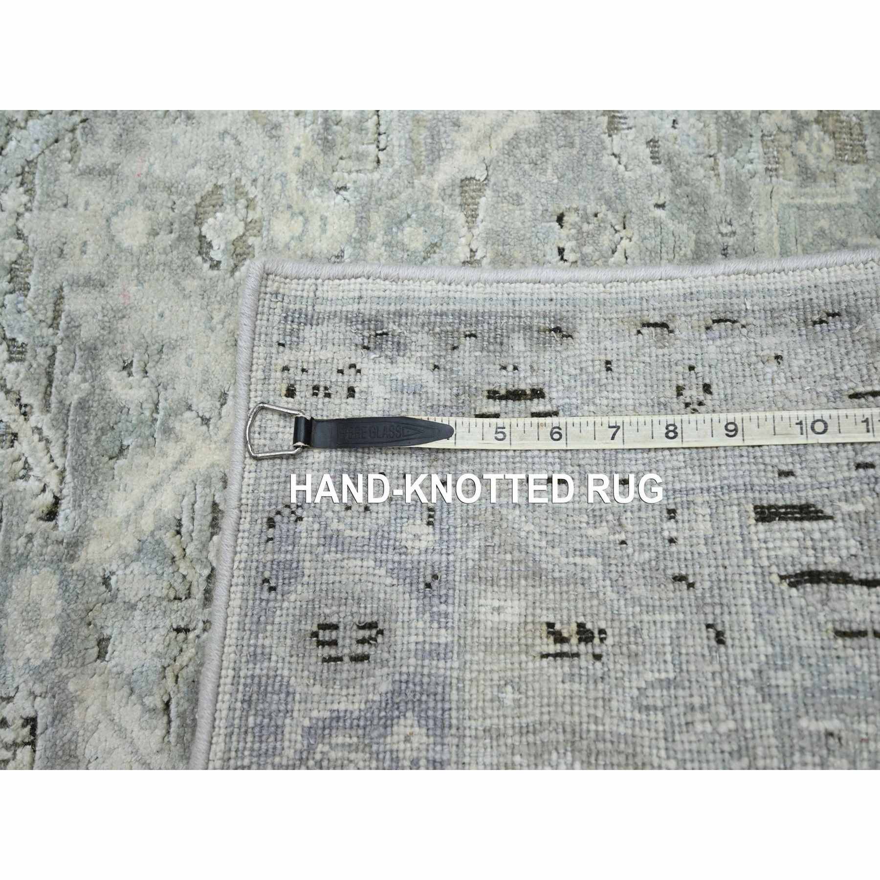 Oushak-And-Peshawar-Hand-Knotted-Rug-379535