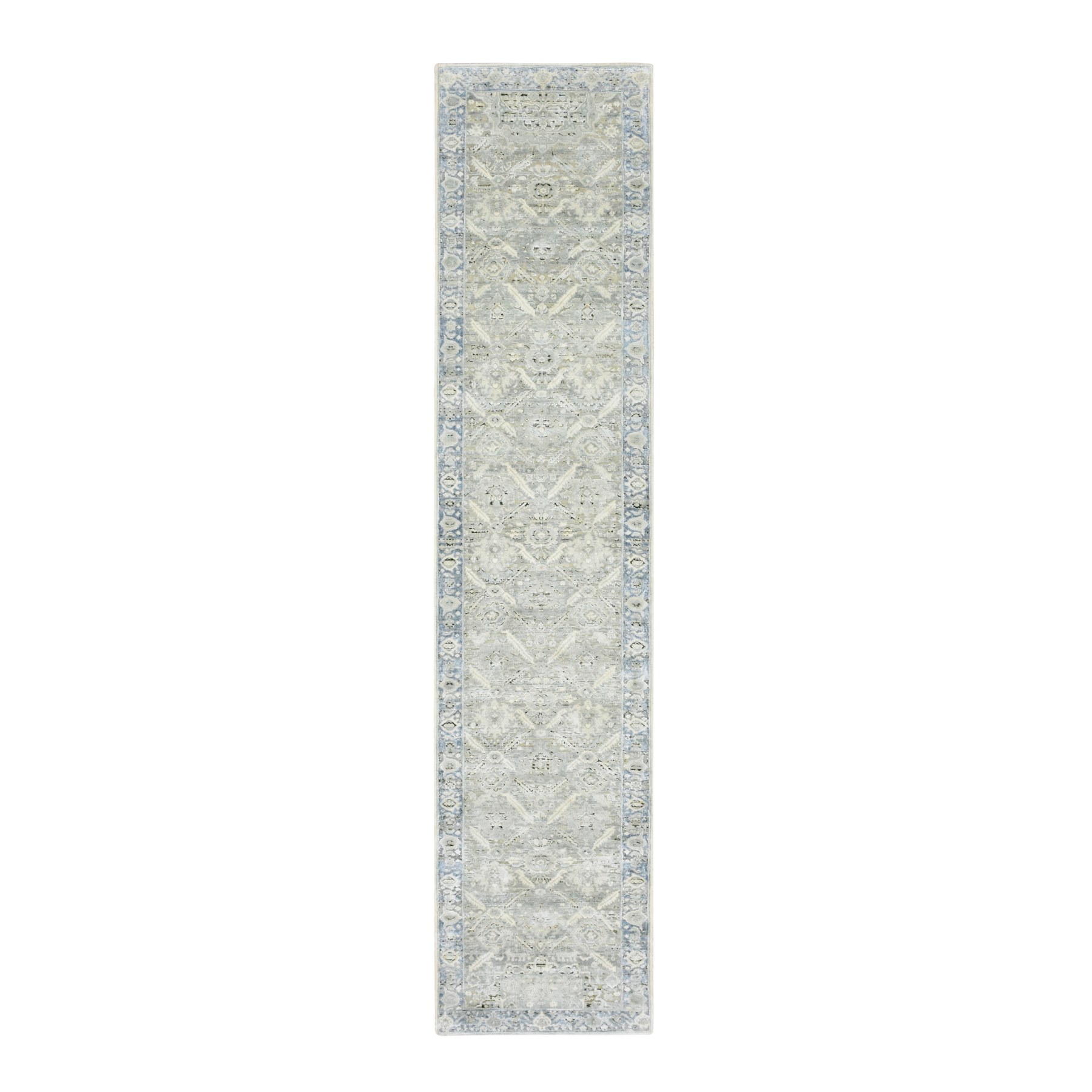 Oushak-And-Peshawar-Hand-Knotted-Rug-379540