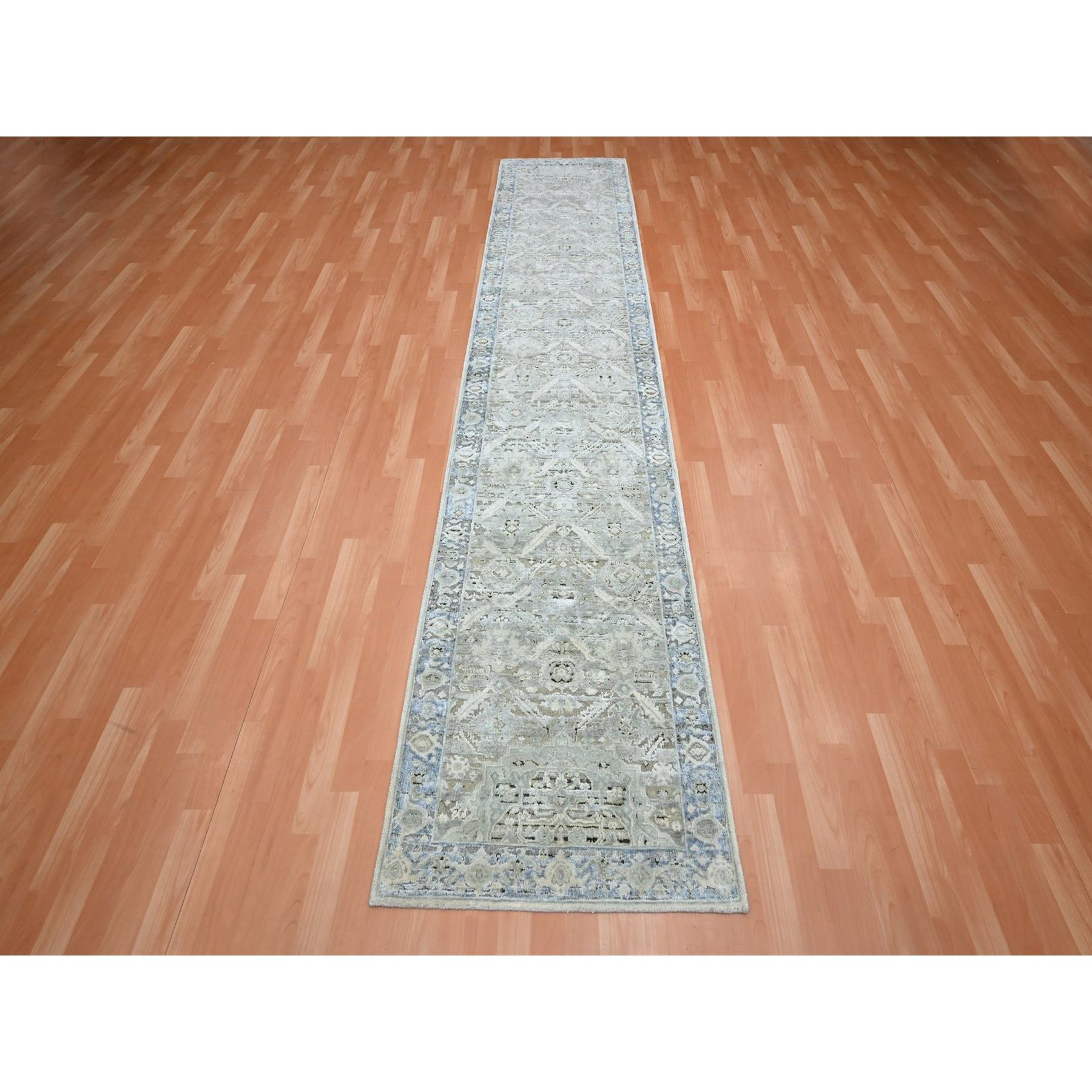 Oushak-And-Peshawar-Hand-Knotted-Rug-379540