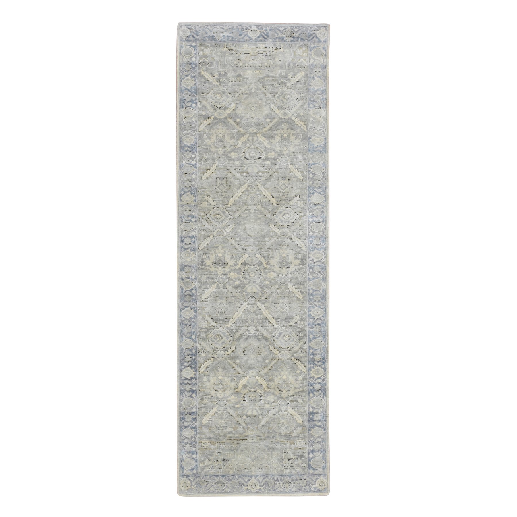 Oushak-And-Peshawar-Hand-Knotted-Rug-379545