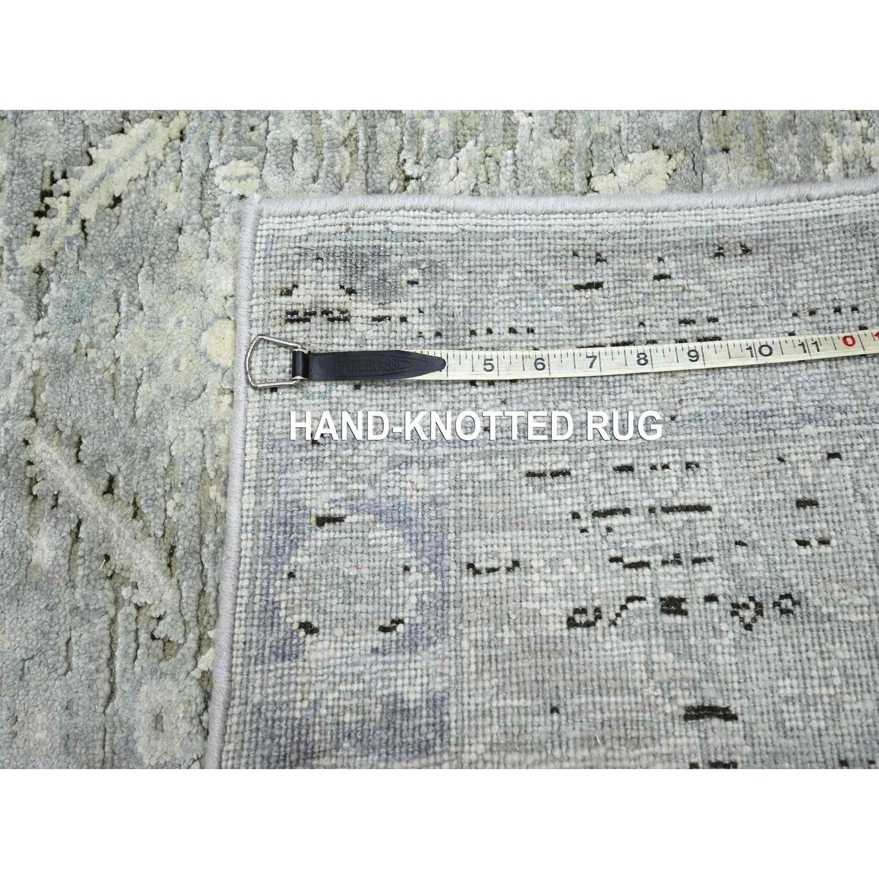 Oushak-And-Peshawar-Hand-Knotted-Rug-379545