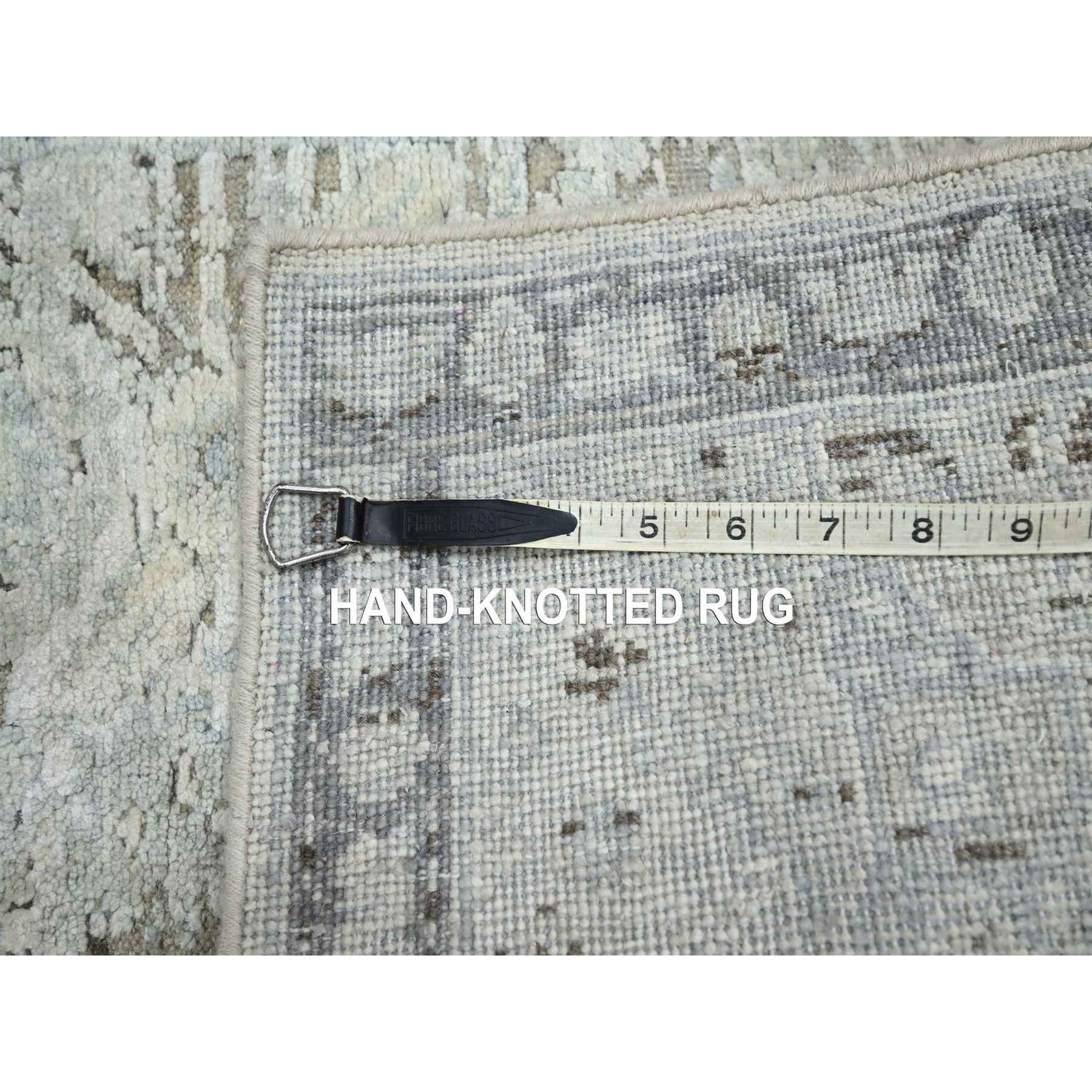 Oushak-And-Peshawar-Hand-Knotted-Rug-379590