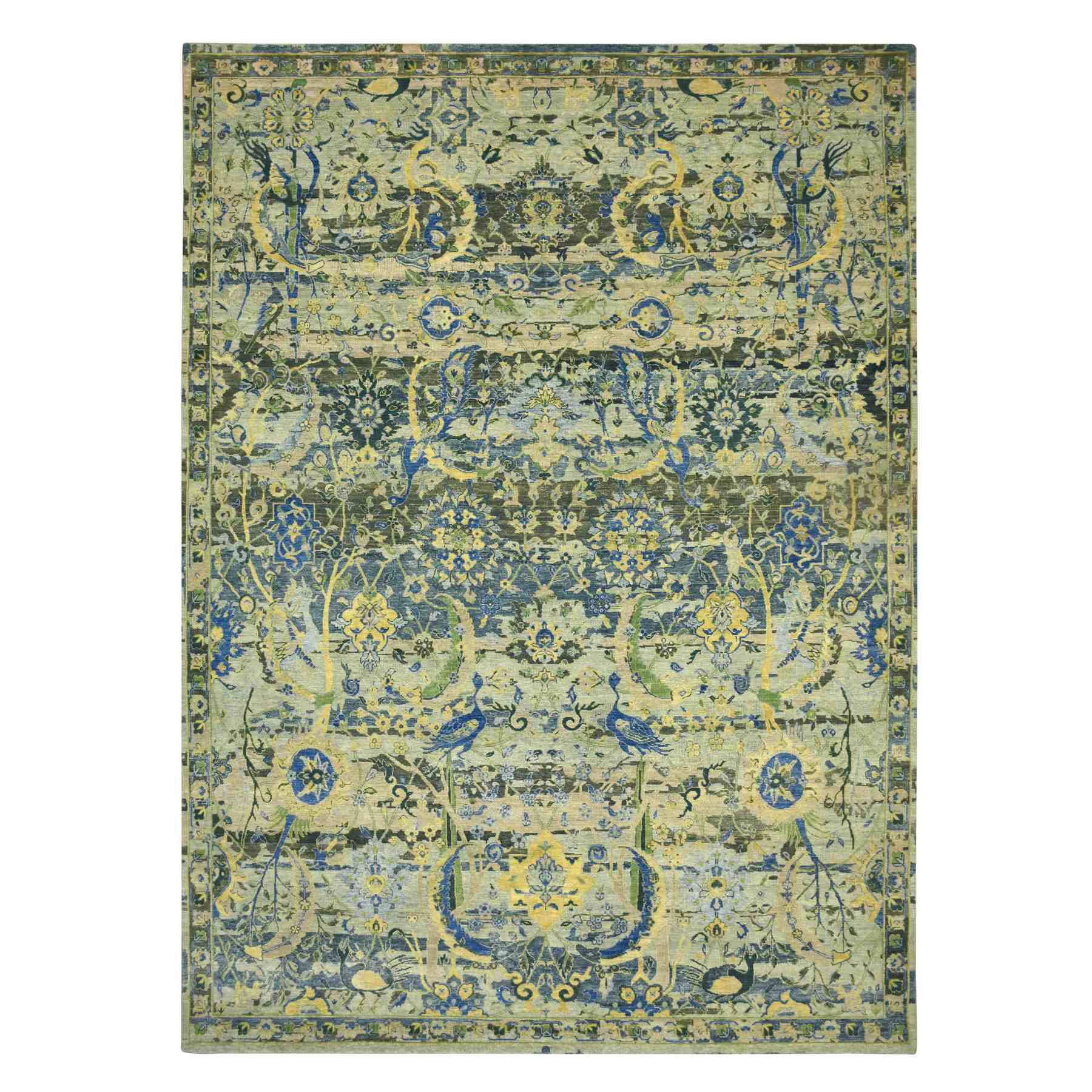 Transitional-Hand-Knotted-Rug-378430
