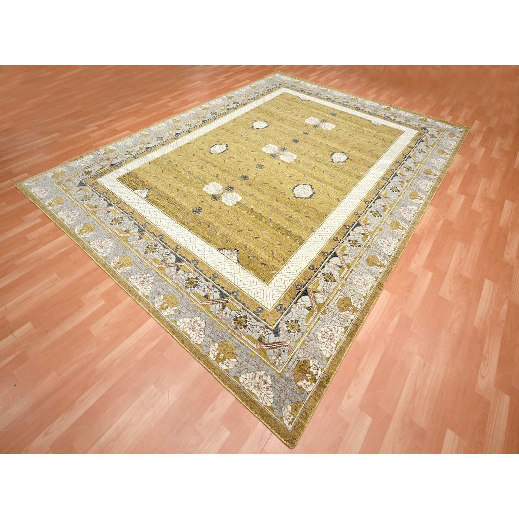Transitional-Hand-Knotted-Rug-378460