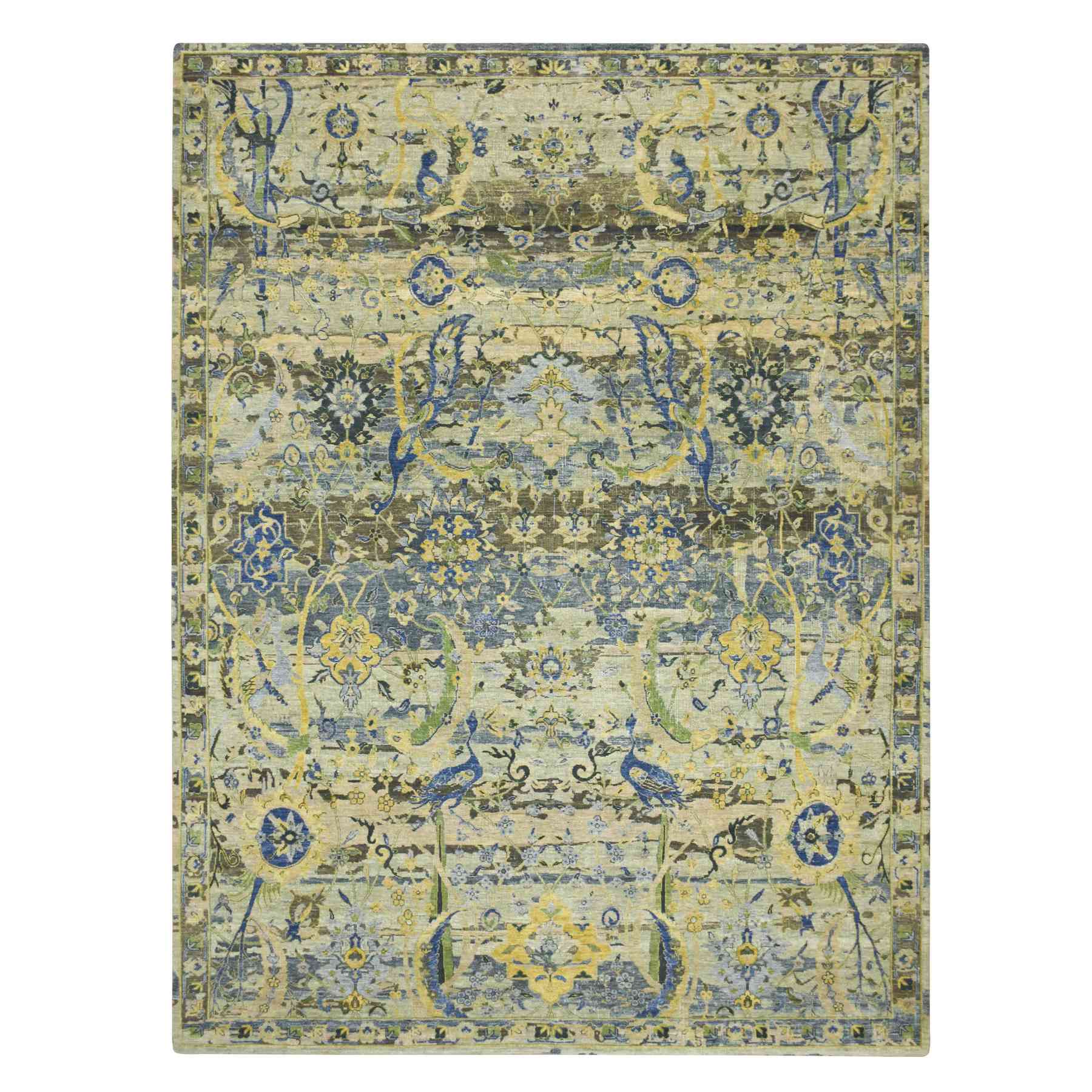 Transitional-Hand-Knotted-Rug-378565
