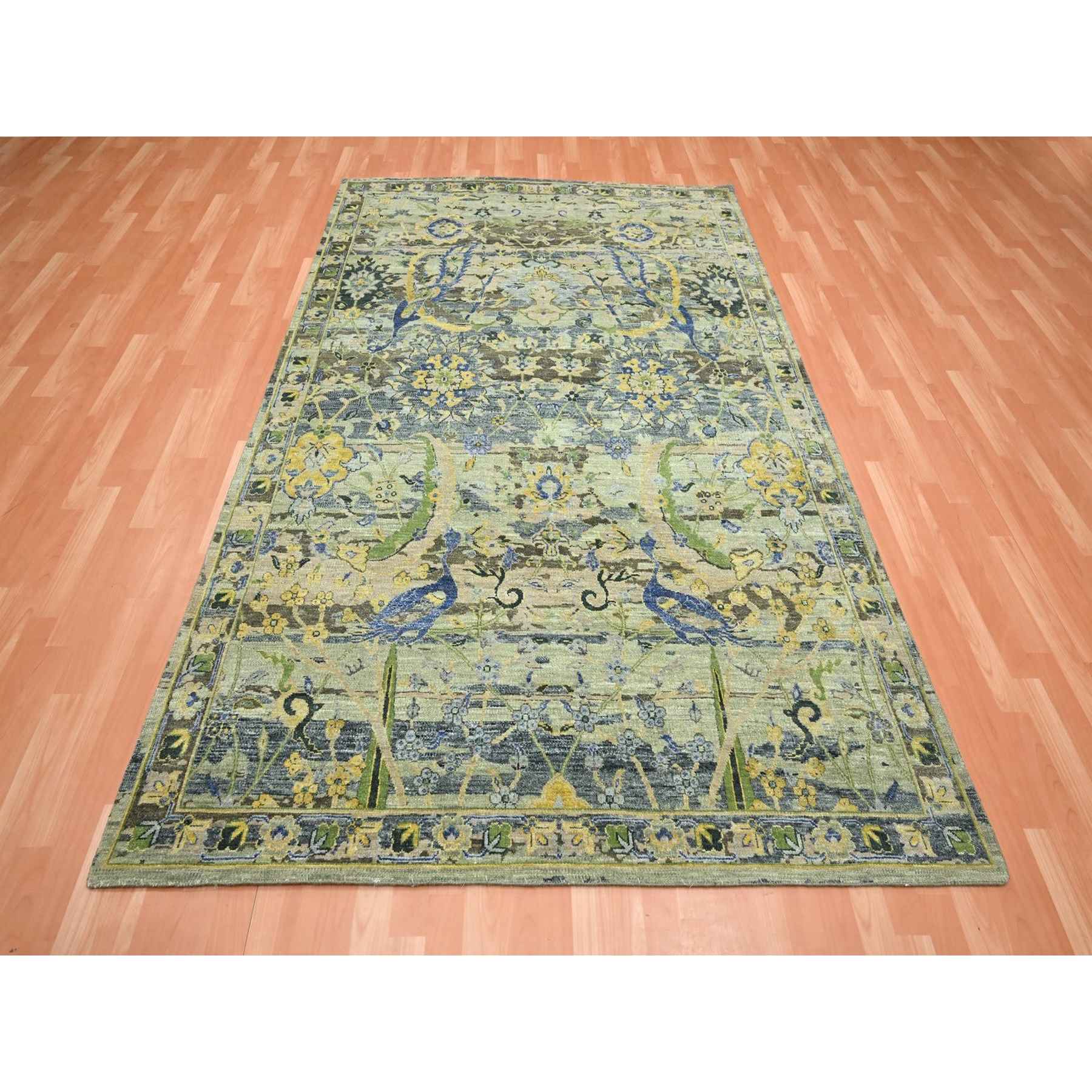 Transitional-Hand-Knotted-Rug-378580